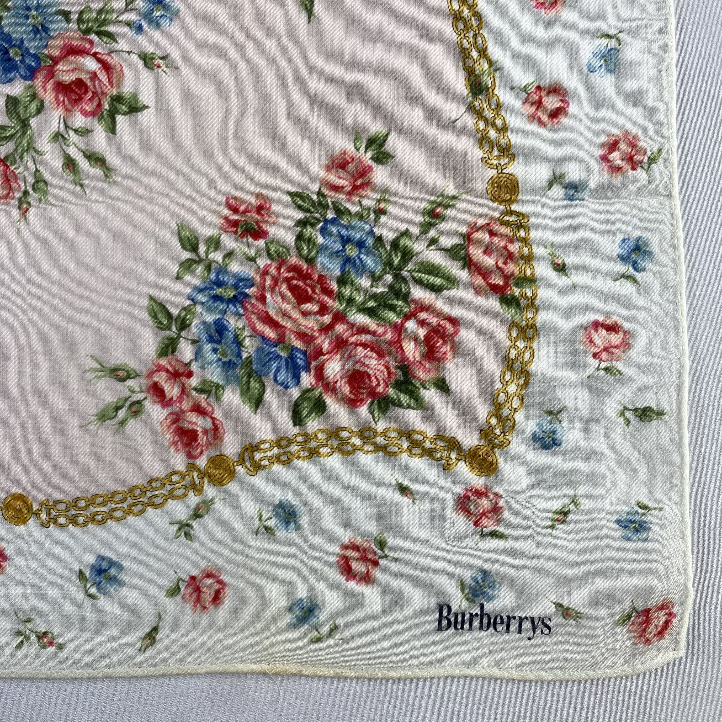 Burberry × Vintage Burberry Handkerchief / Neckerchief / Bandana-P1301 Size ONE SIZE - 3 Thumbnail