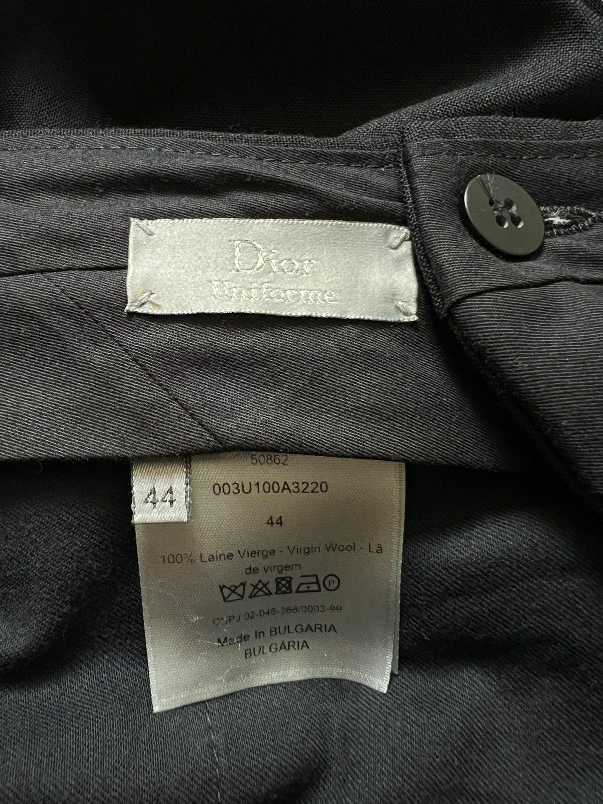 Dior Dior Uniforme Virgin Wool Casual Pants Size 30" / US 8 / IT 44 - 11 Thumbnail