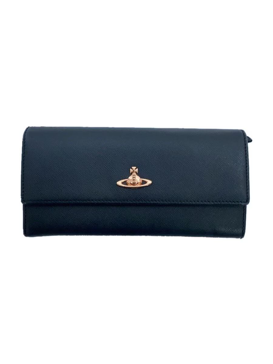 Vivienne Westwood Plain Lthr Long Wallet Black