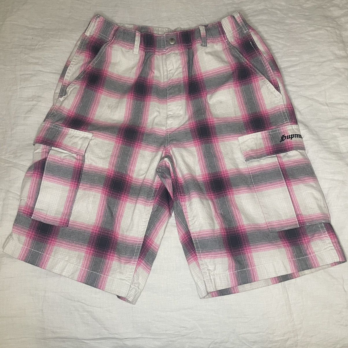 Supreme Supreme Plaid Cargo Shorts | Grailed