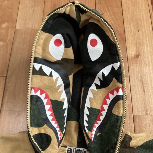 Bape BAPE Giant Shark full zip hoodie 1st camo yellow APE Size US M / EU 48-50 / 2 - 7 Thumbnail