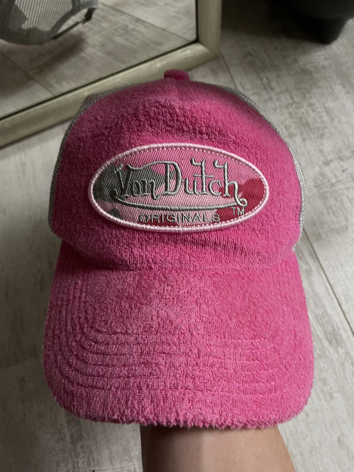 Von Dutch Von Dutch 00’s Pink Y2K Vintage Hat Cap SWAG Big Logo RARE Size ONE SIZE - 2 Thumbnail