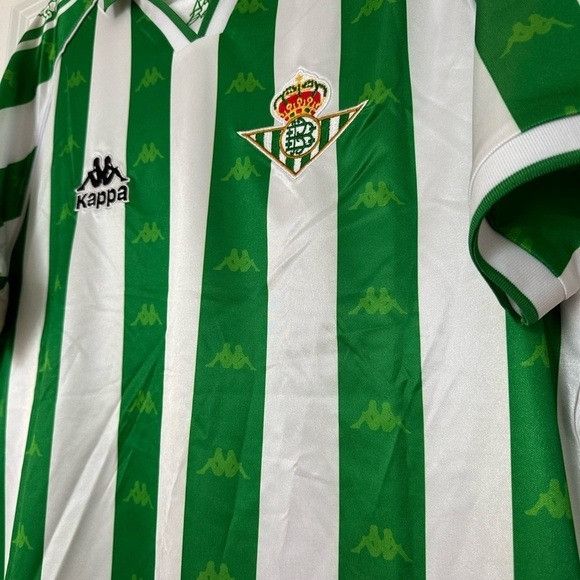 Kappa Real Betis Joaquin #27 Retro Soccer Jersey Home Green 95/97 Size US L / EU 52-54 / 3 - 9 Thumbnail