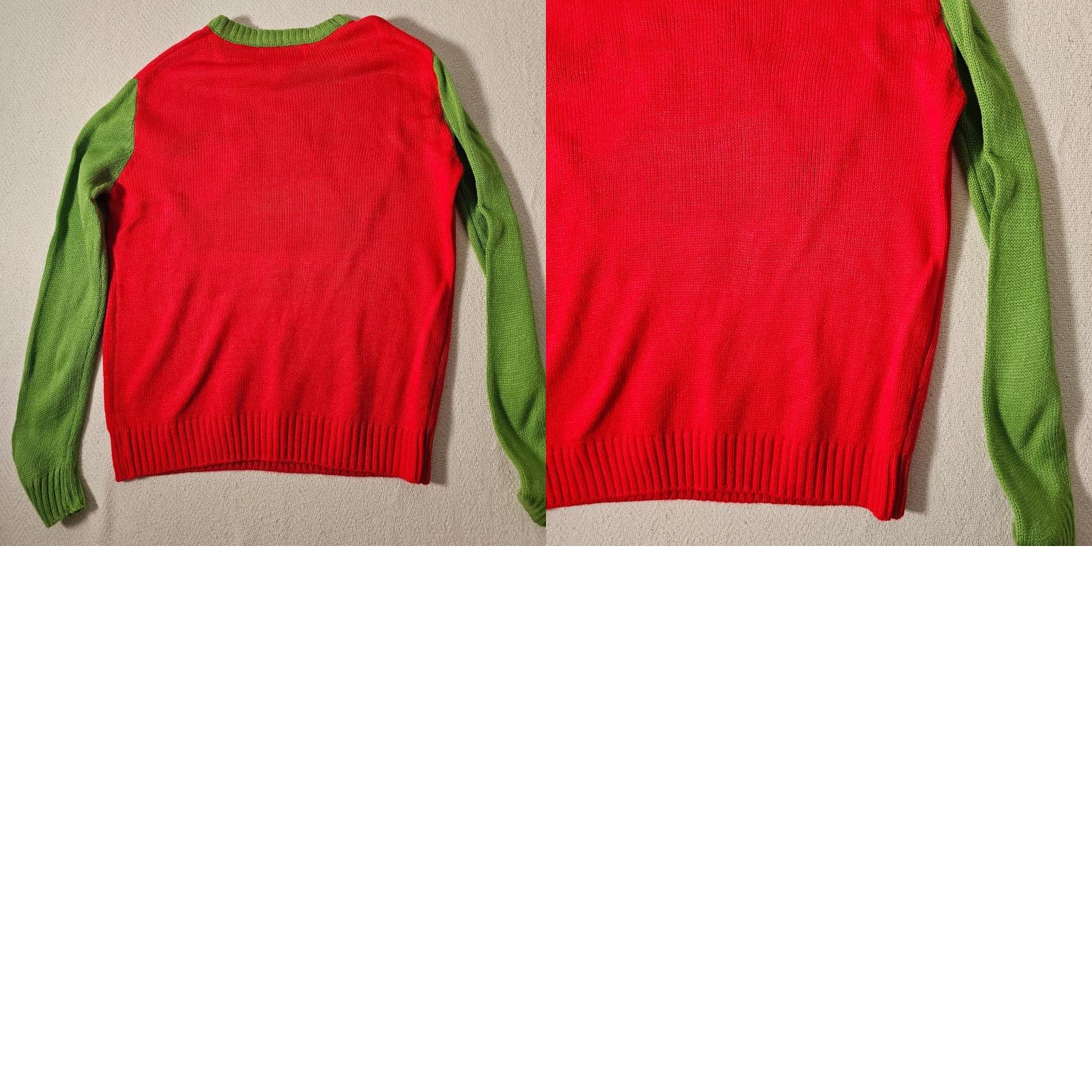 Vintage Christmas holiday ugly sweater Elf long sleeve Sequin size Medium #selfie Size M / US 6-8 / IT 42-44 - 8 Thumbnail