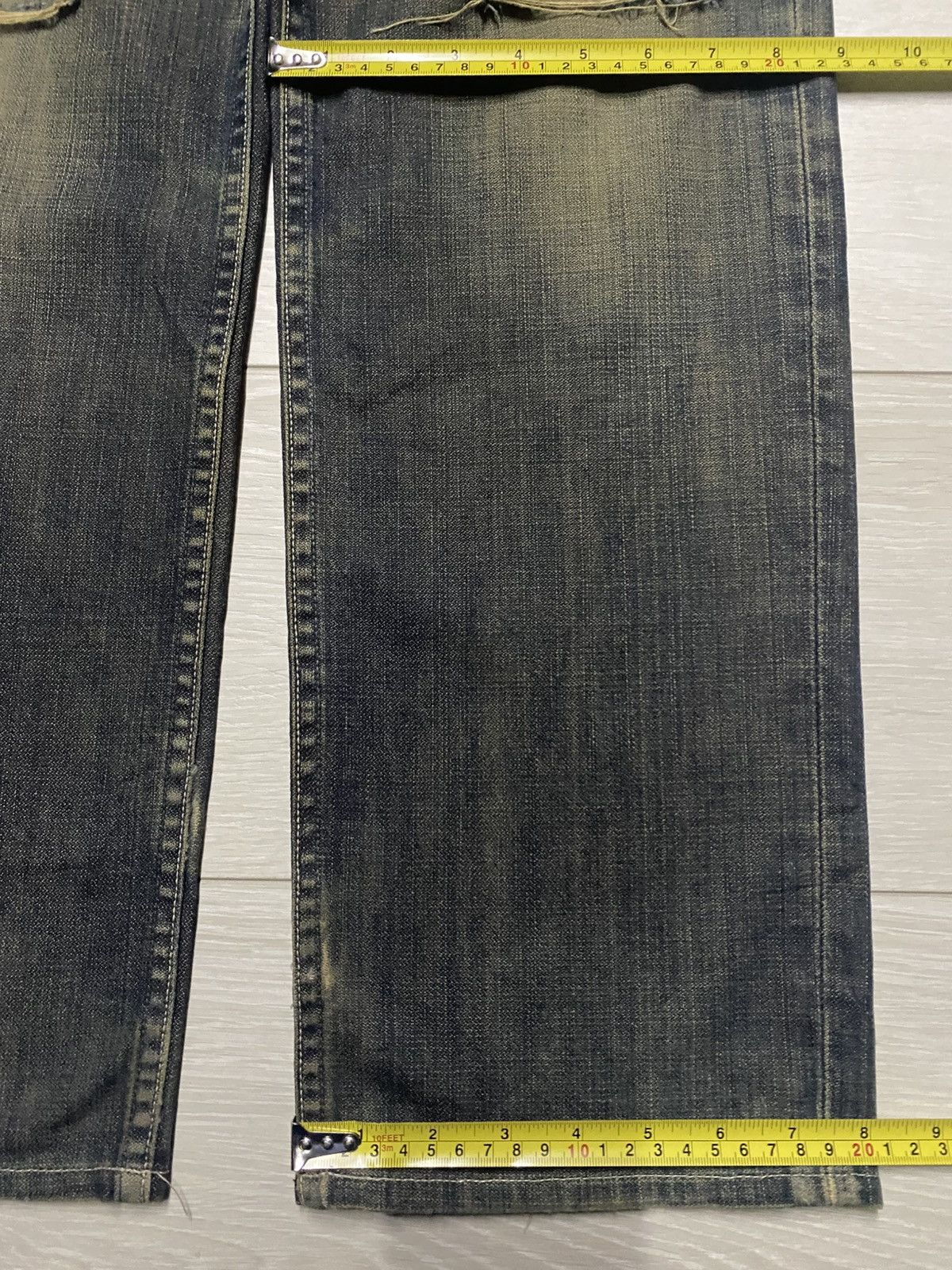 Levi's Vintage Levis 502 Mud Wash Distressed Jeans Size US 28 / EU 44 - 14 Thumbnail