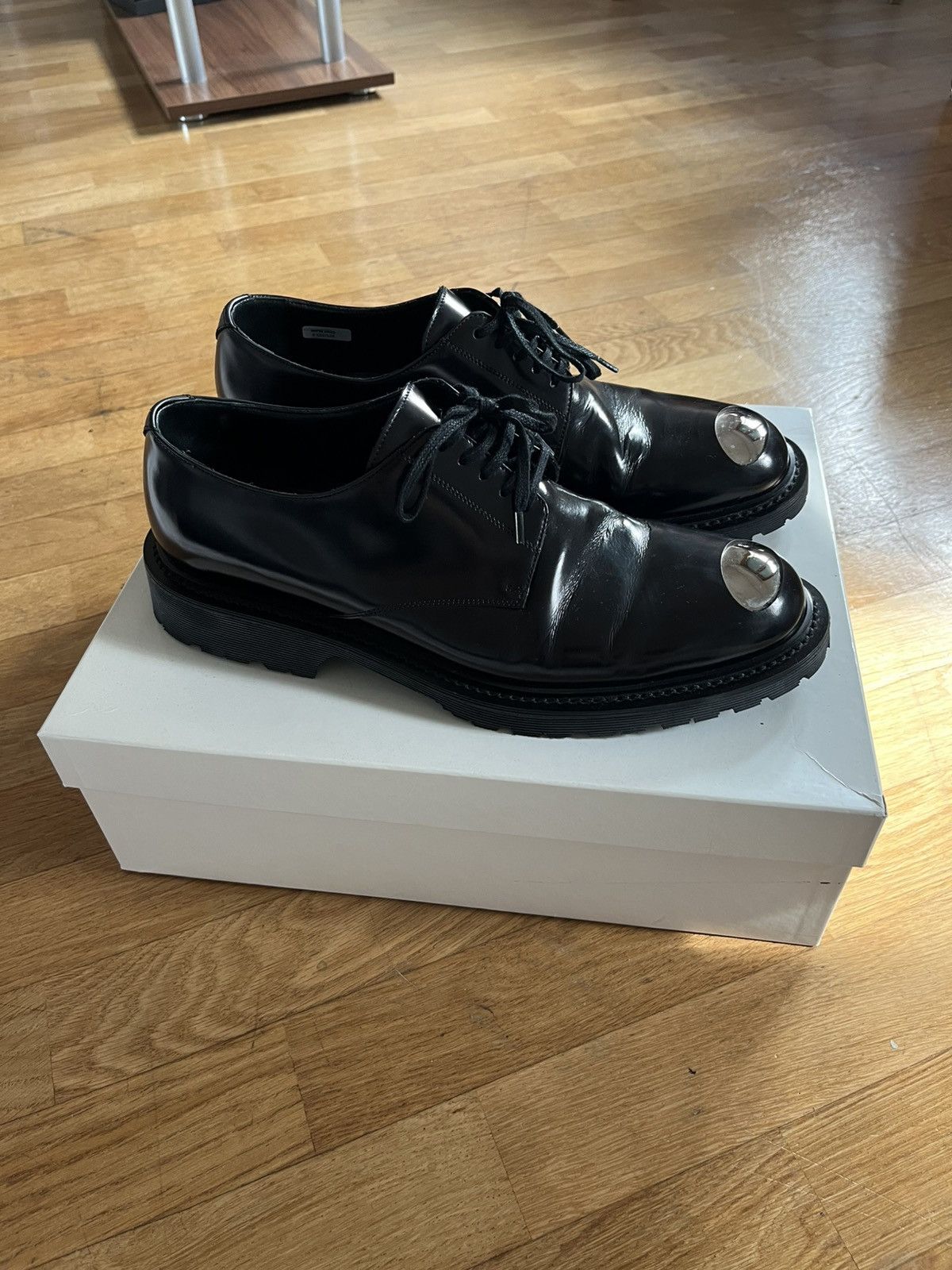 Saint Laurent Paris black leather oxford / derbies 8.5us​​​​ Ysl Loafers - Etsy main image 3