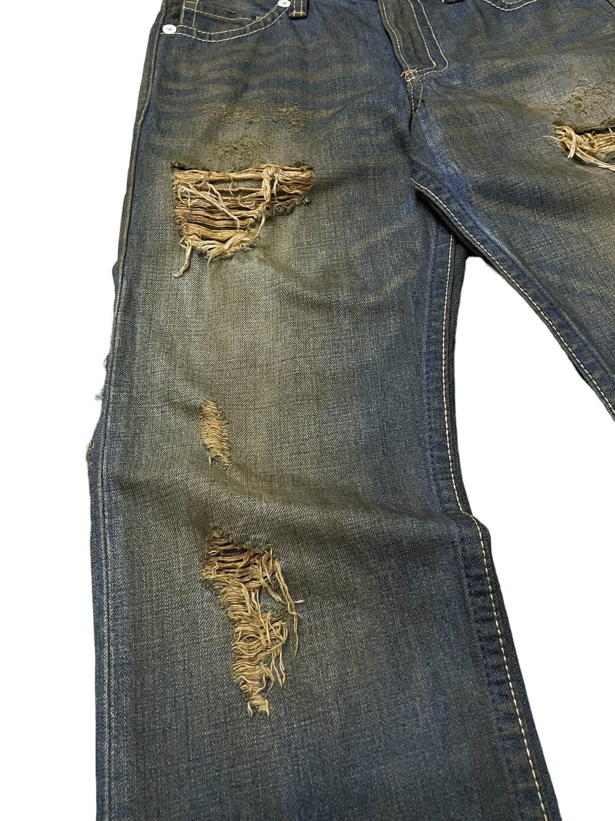Hysteric Glamour × In The Attic Co&Lu Japan Mud Wash Distressed Jeans Size US 30 / EU 46 - 9 Thumbnail