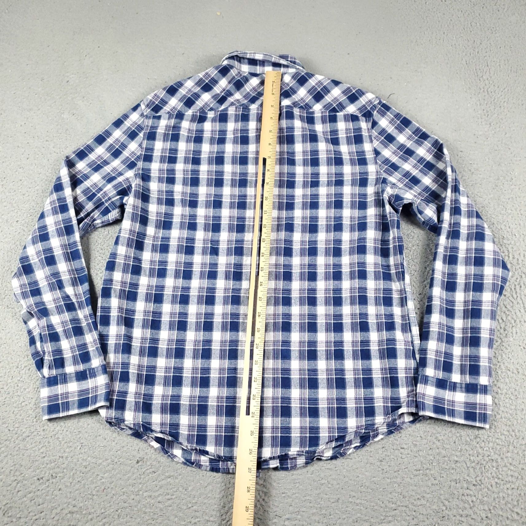 Original Penguin VINTAGE Penguin Shirt Mens Size Large Blue Plaid Button-Up Collared Long Sleeve Original Penguin Casual Casual Shirt - Men L Blue Plaid 90s/Preppy Size US L / EU 52-54 / 3 - 4 Thumbnail