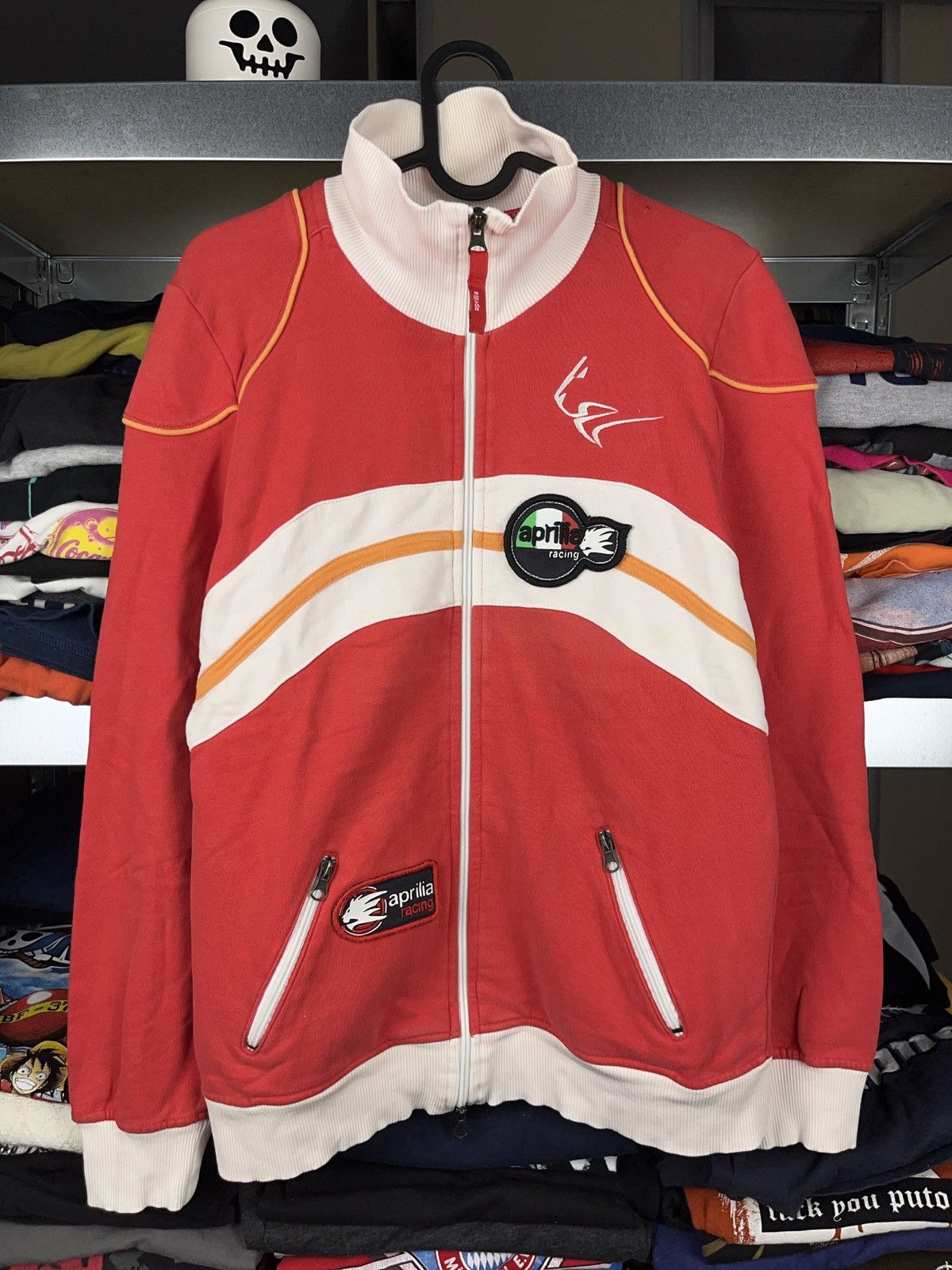 Vintage Vintage y2k Aprilla racing moto style zip up sweatshirt Size US L / EU 52-54 / 3 - 1 Thumbnail