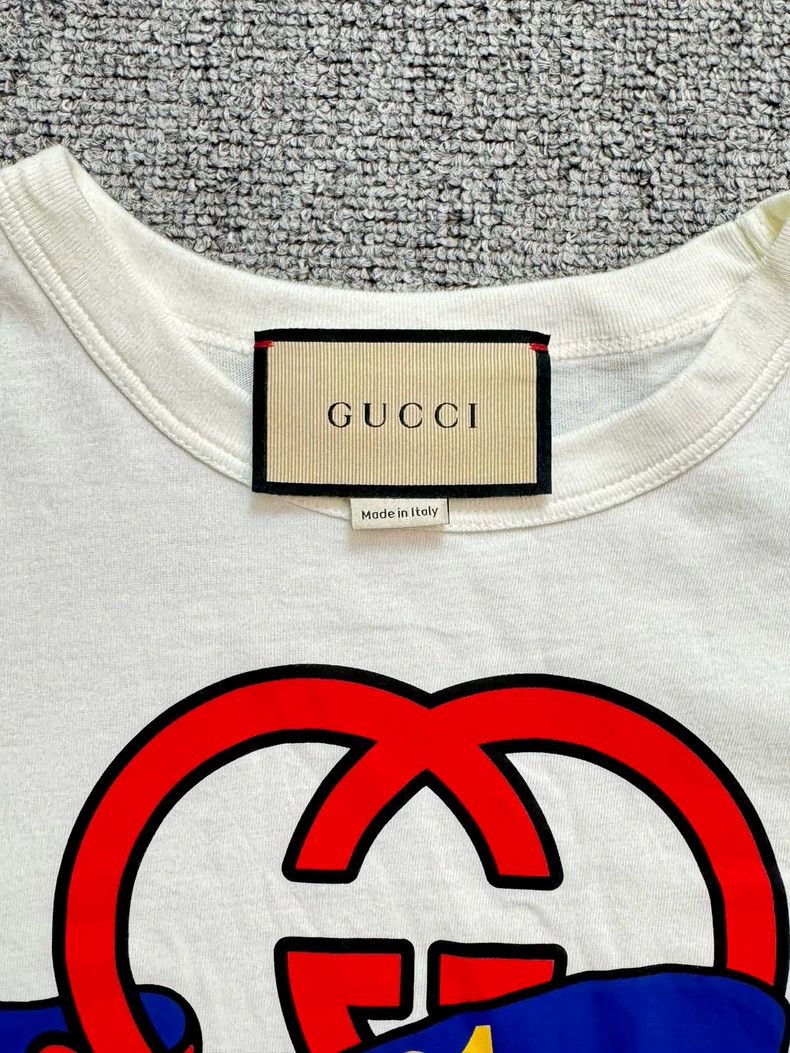 Gucci GucciWhite, red and blue ribbon logo short sleeves 2503-Nex Size US XS / EU 42 / 0 - 3 Thumbnail