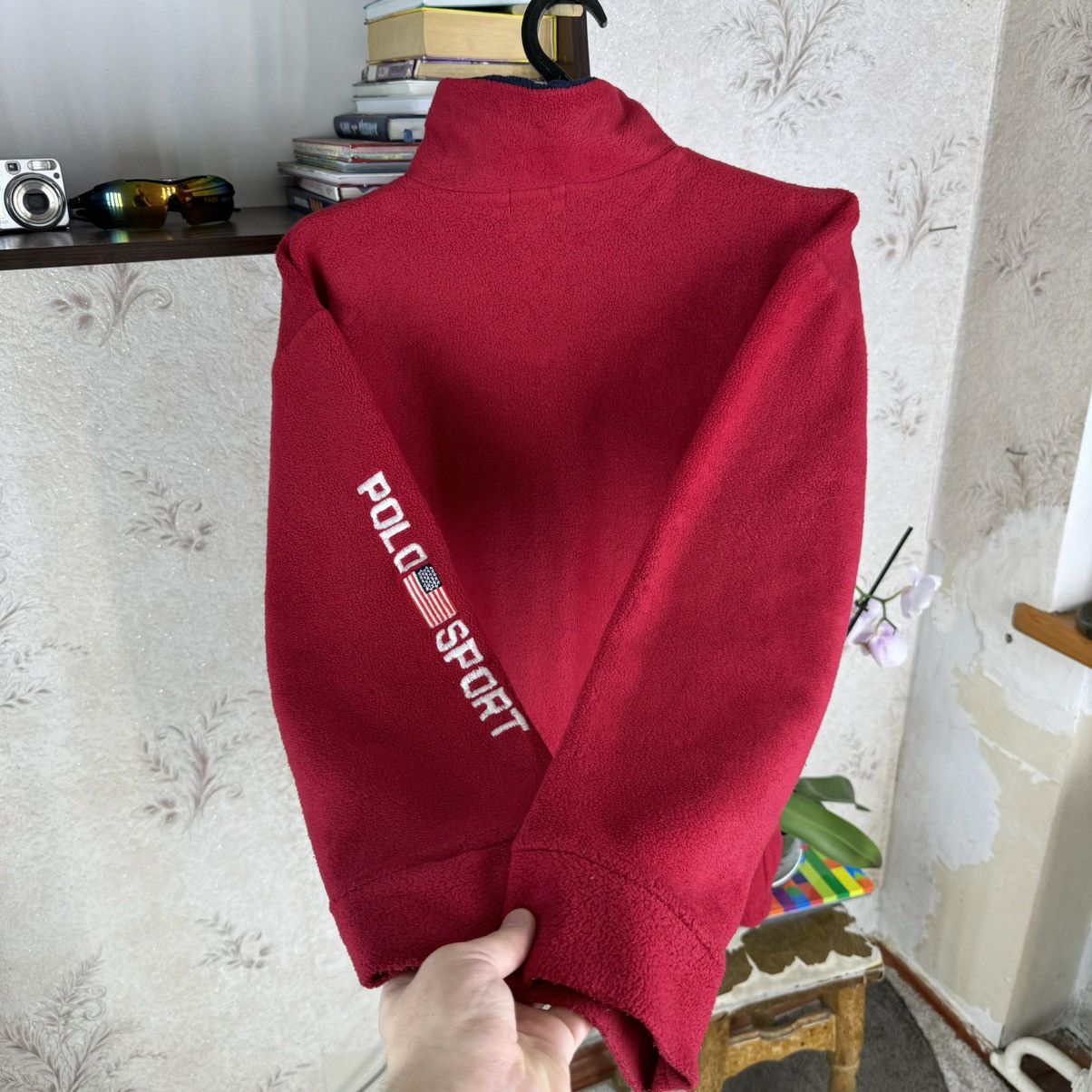 Polo Ralph Lauren × Vintage Vintage 90s Ralph Lauren Polo Sport Fleece Red XL Luxury Size US XL / EU 56 / 4 - 16 Thumbnail