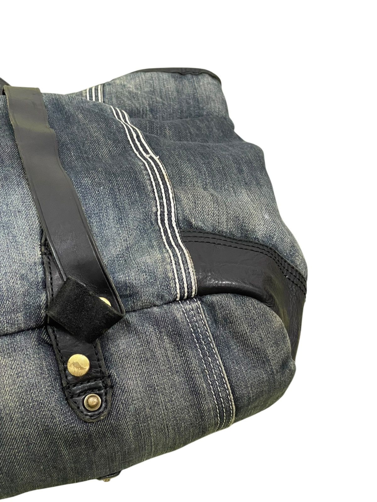 Diesel Leather Denim Vtg Y2k Diesel Industry Tote Shoulder Bag 1🟩2 Size ONE SIZE - 9 Thumbnail
