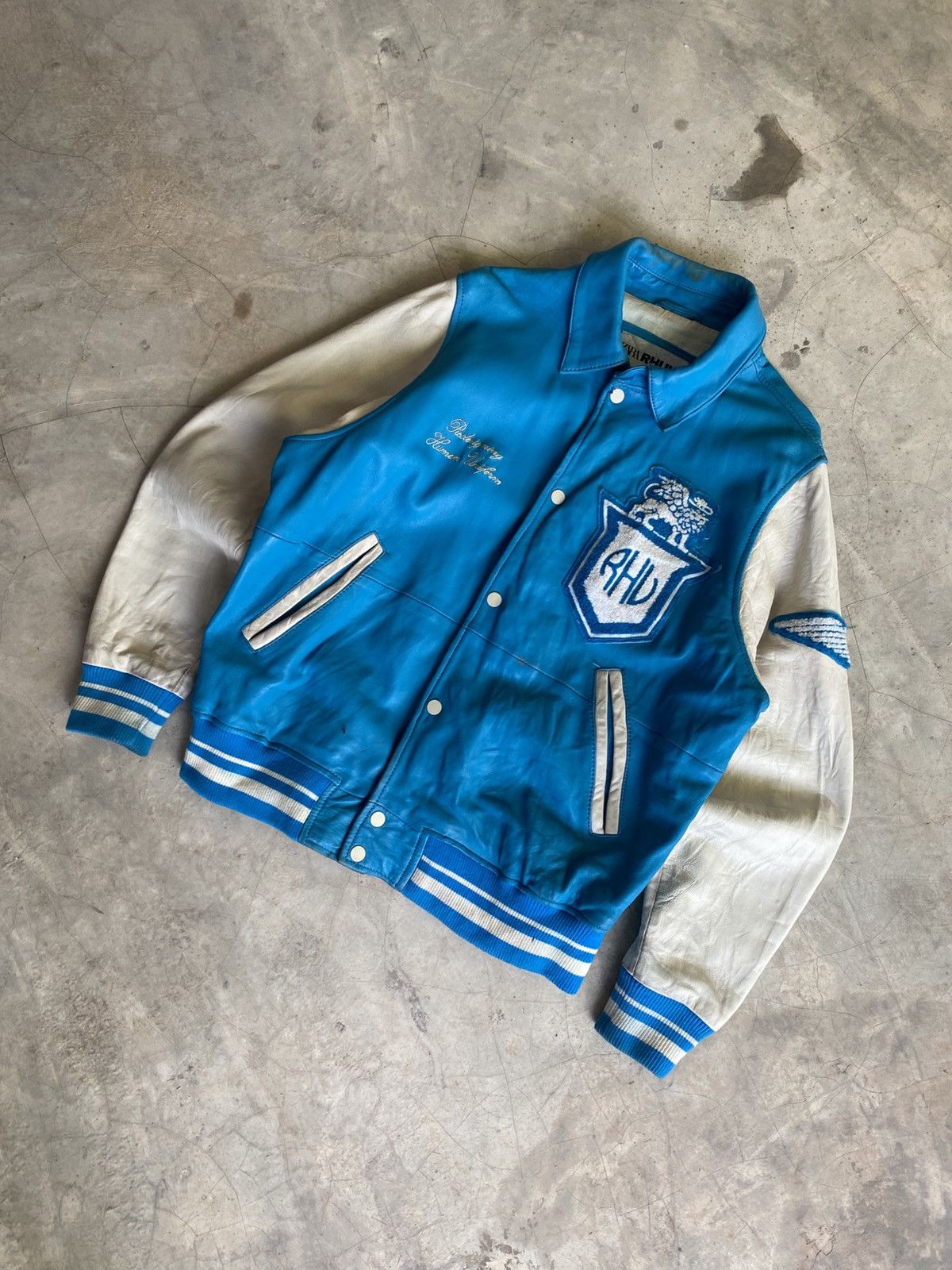 Rhude Zara Rhuigi Varsity Leather Jacket Size US M / EU 48-50 / 2 - 2 Thumbnail