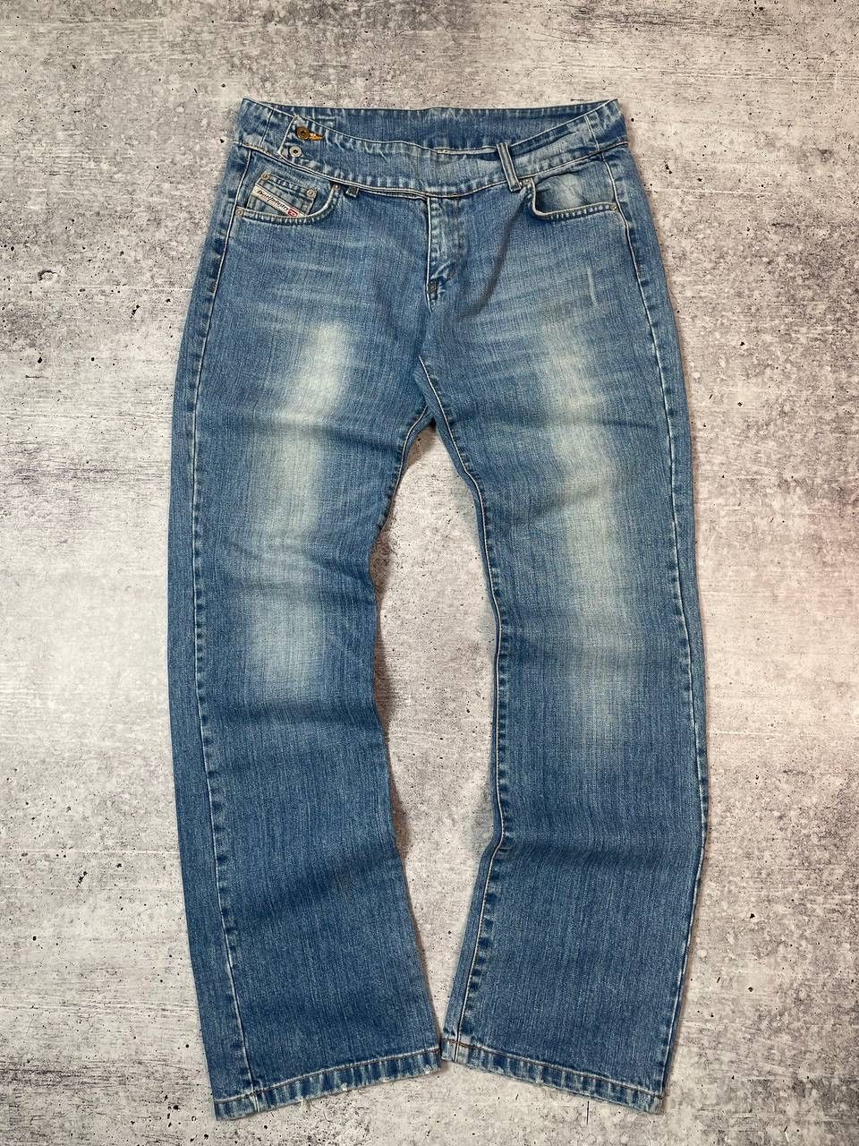 Diesel Vintage 00s Diesel Cheroe Bootcut Flared Denim Jeans Y2K Size 33" - 2 Thumbnail
