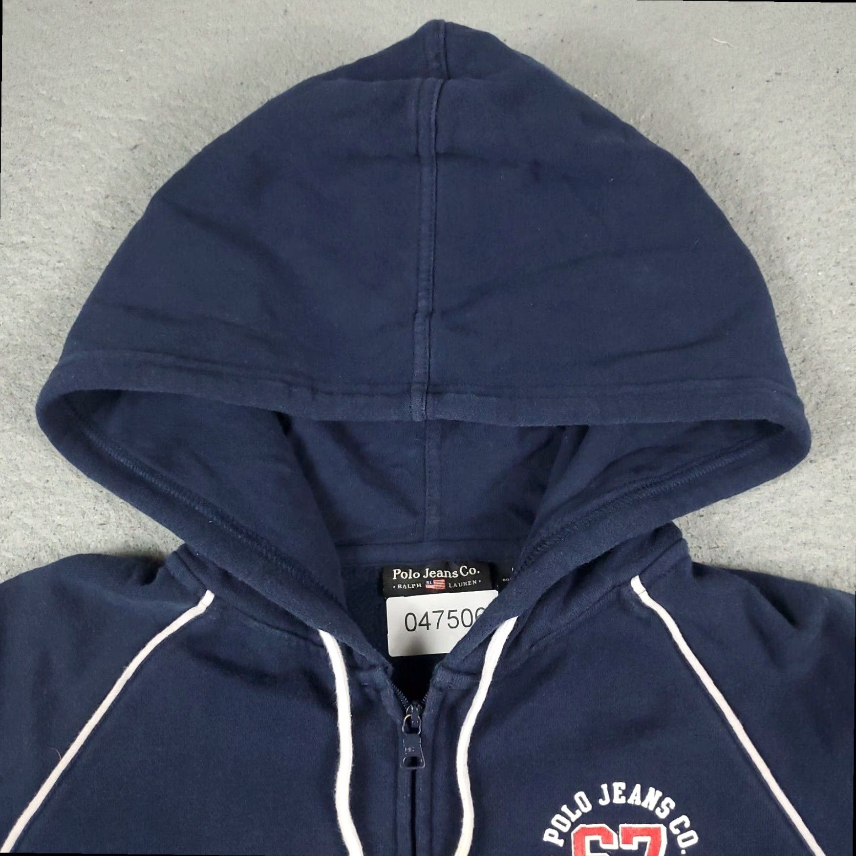 Ralph Lauren Ralph Lauren Womens Large Blue Full Zip Hoodie Sweatshirt Size L / US 10 / IT 46 - 3 Thumbnail