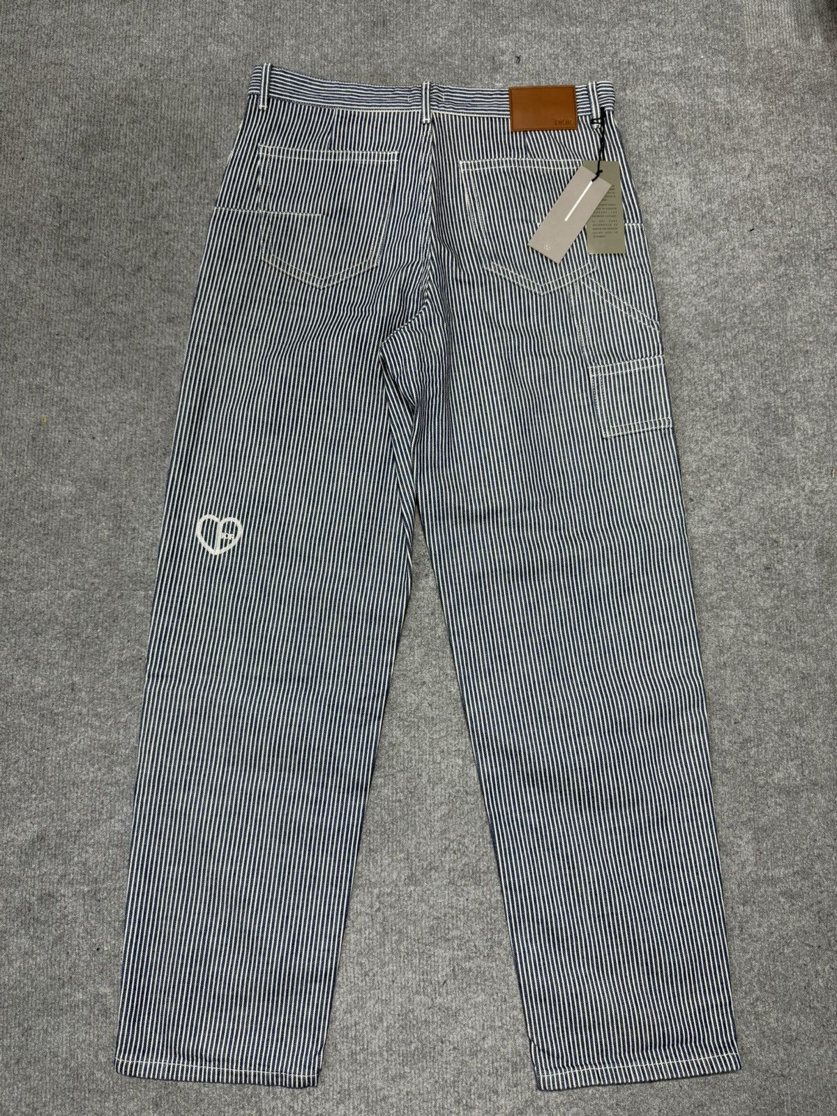 Dior Dior Striped Carpenter Heart CD Embossed Pants Size US 31 - 2 Thumbnail