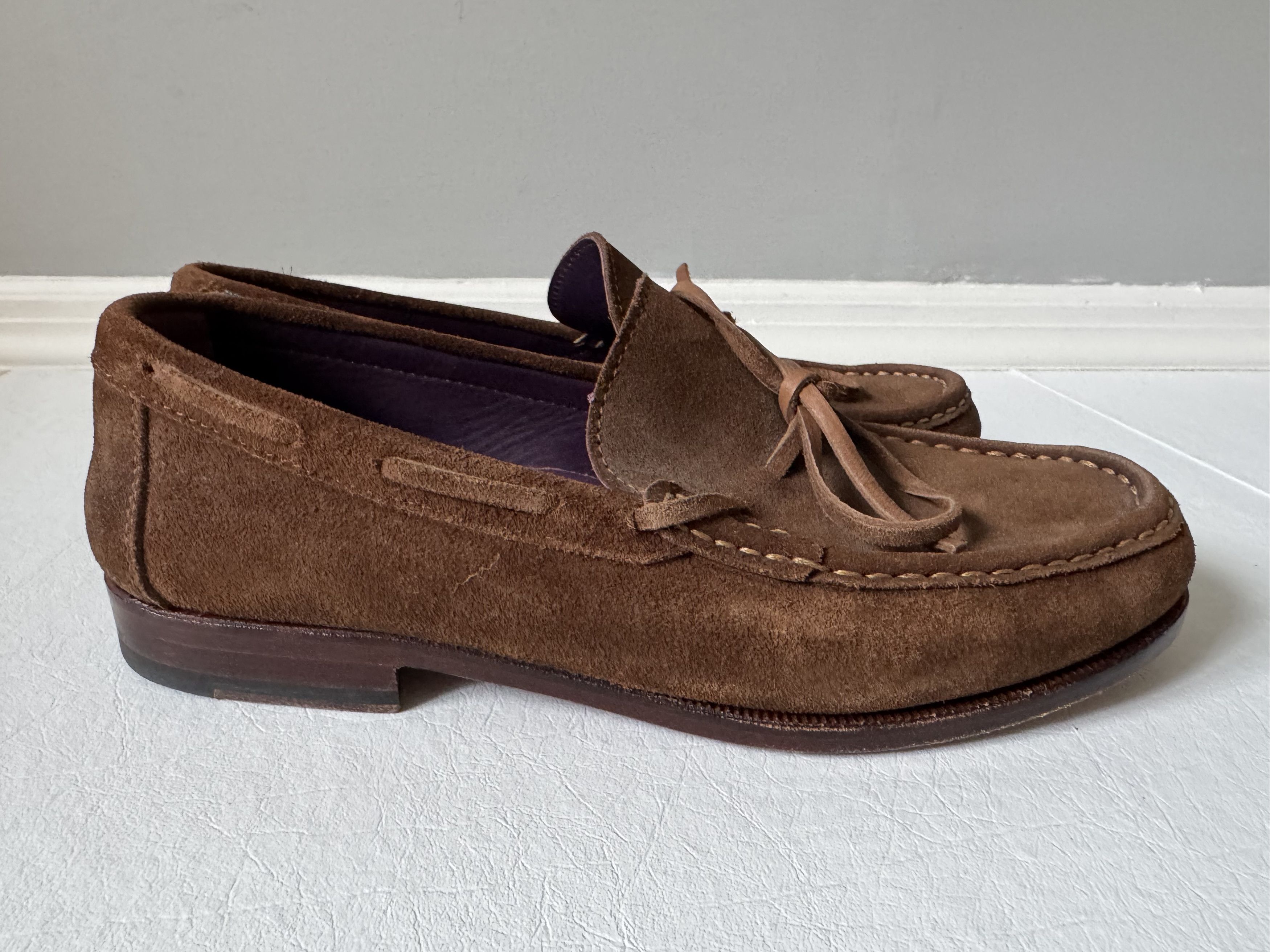 Carmina Carmina Suede Loafers Size US 7.5 / EU 40-41 - 3 Thumbnail