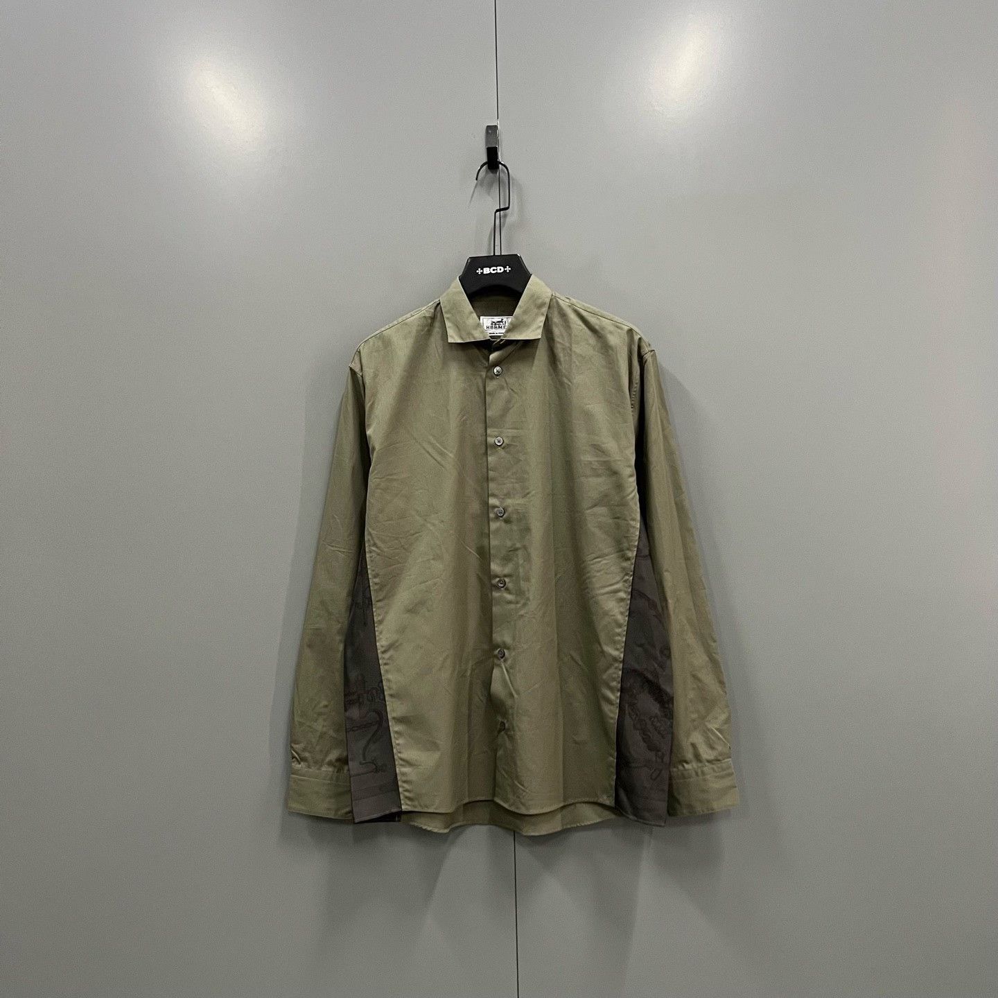 Hermes Hermes Patchwork Green Shirt xxs Men Size US XXS / EU 40 - 1 Thumbnail