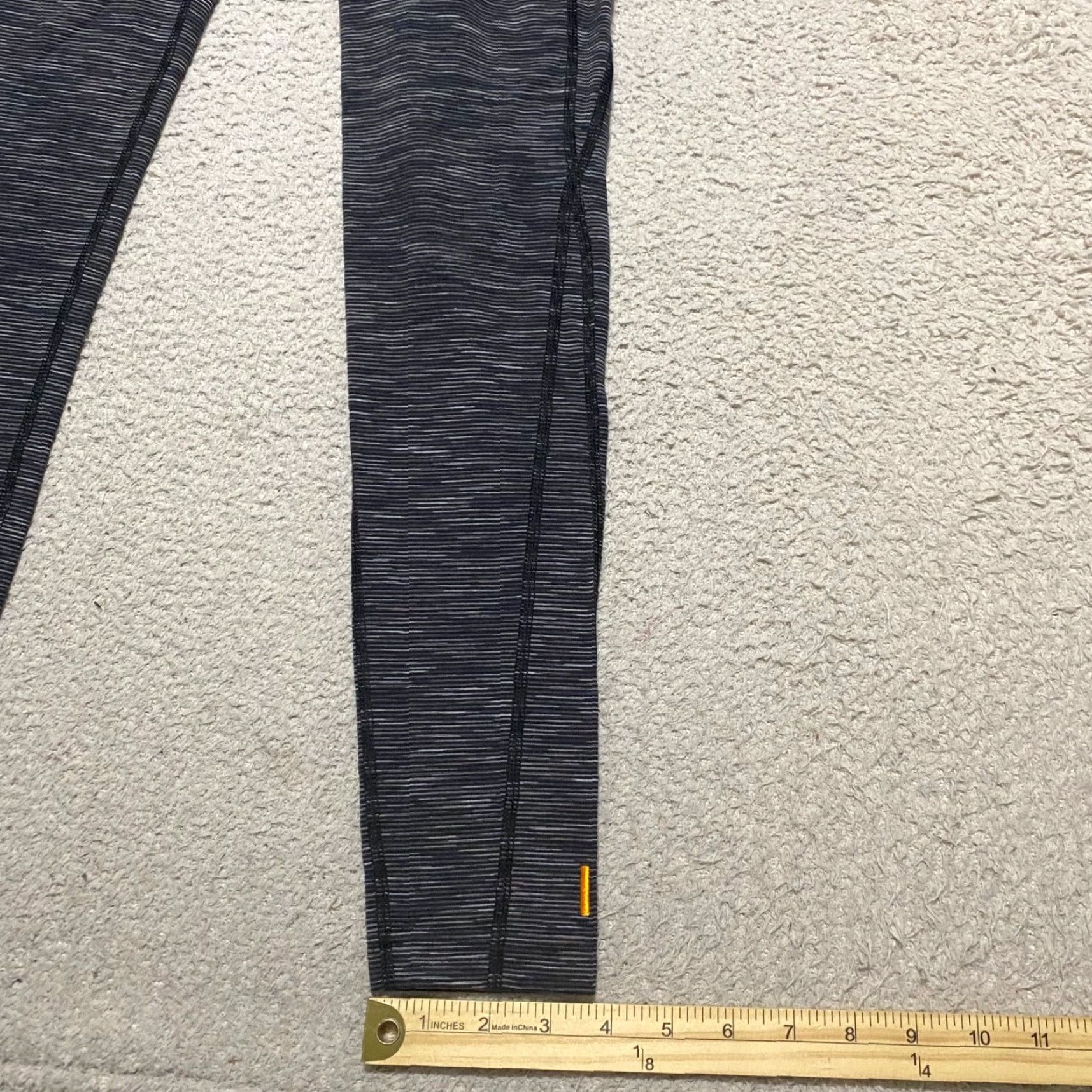 Vintage Lucy Leggings Shirt Womens Small Gray Striped Ankle Powermax Hatha Collection Sports Athleisure Size 28" / US 6 / IT 42 - 4 Thumbnail