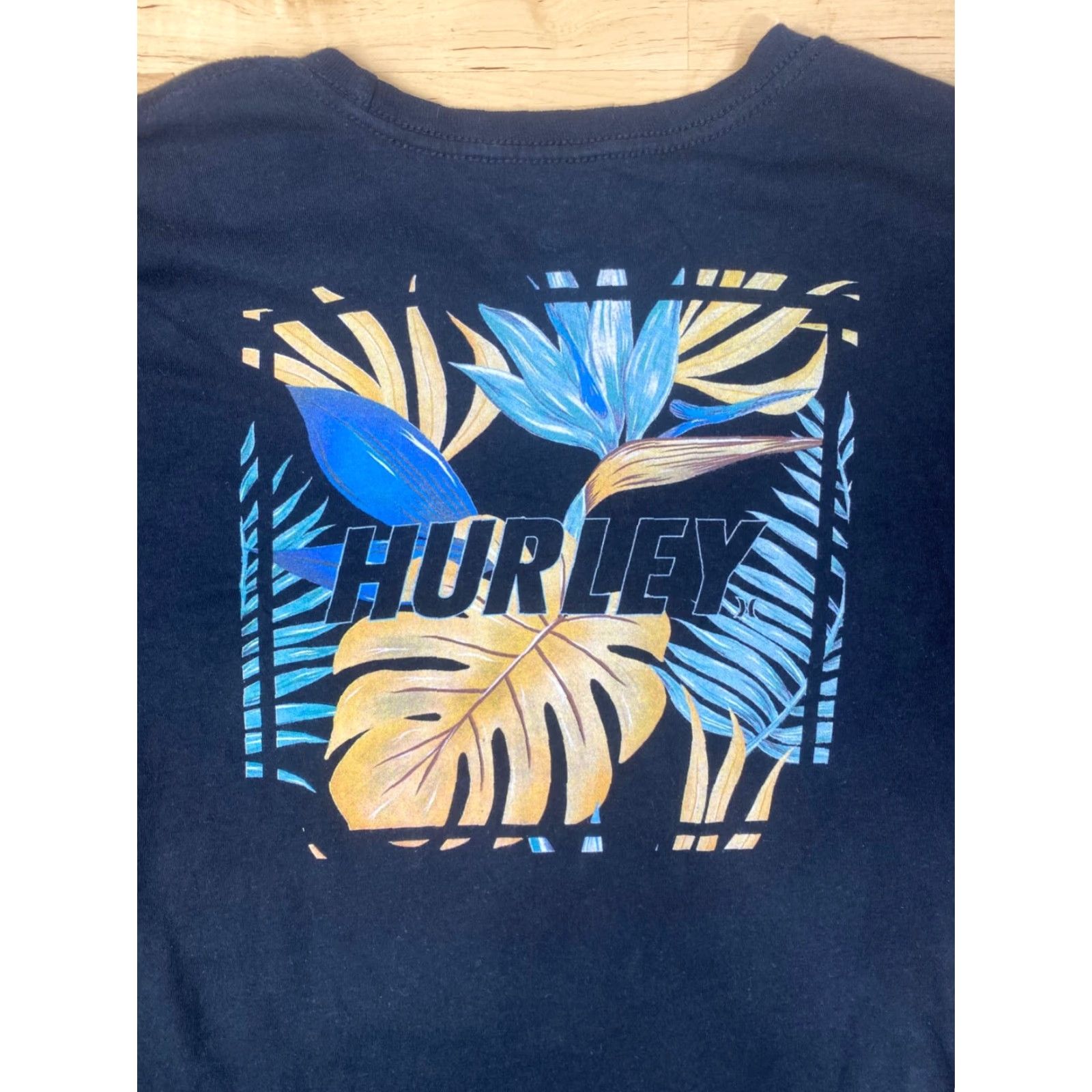 Hurley Hurley Graphic T Shirt Black M Floral Beach Surf Logo Casual Mens Shirt Size US M / EU 48-50 / 2 - 2 Thumbnail
