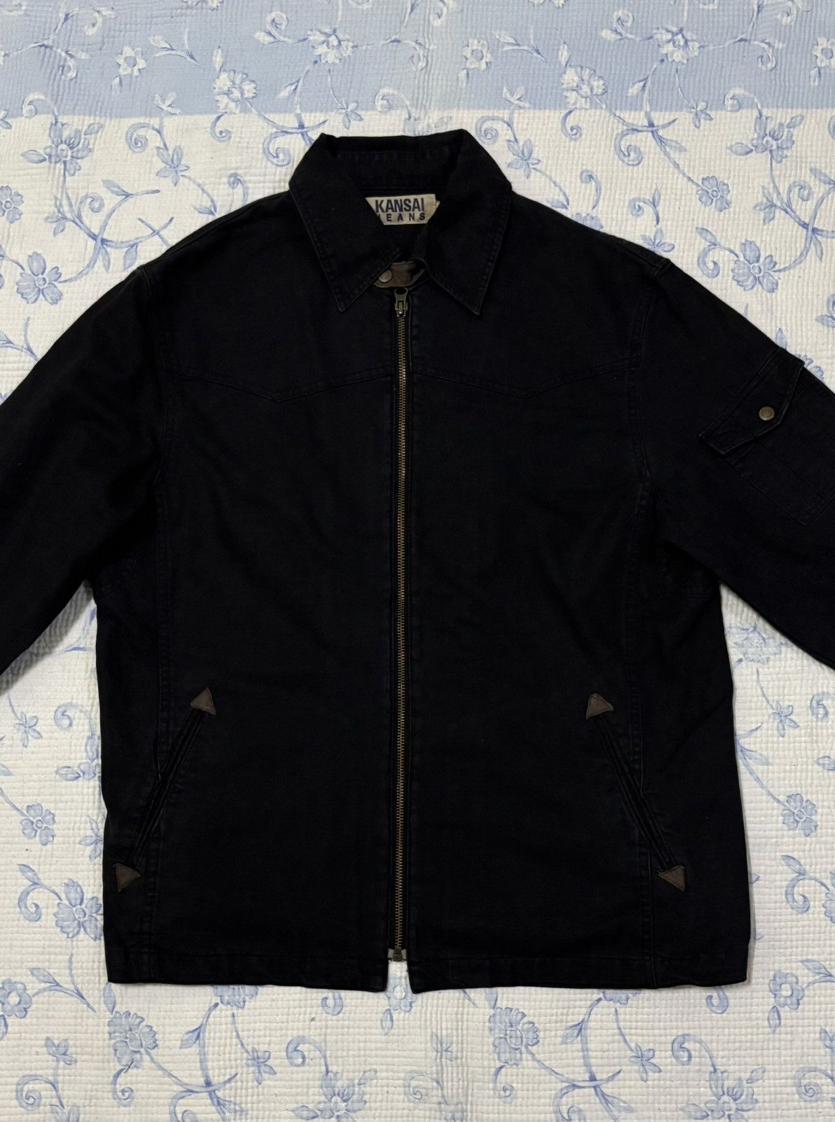 Japanese Brand × Kansai Yamamoto Japanese Kansai Jeans Denim Jacket Size US L / EU 52-54 / 3 - 4 Thumbnail