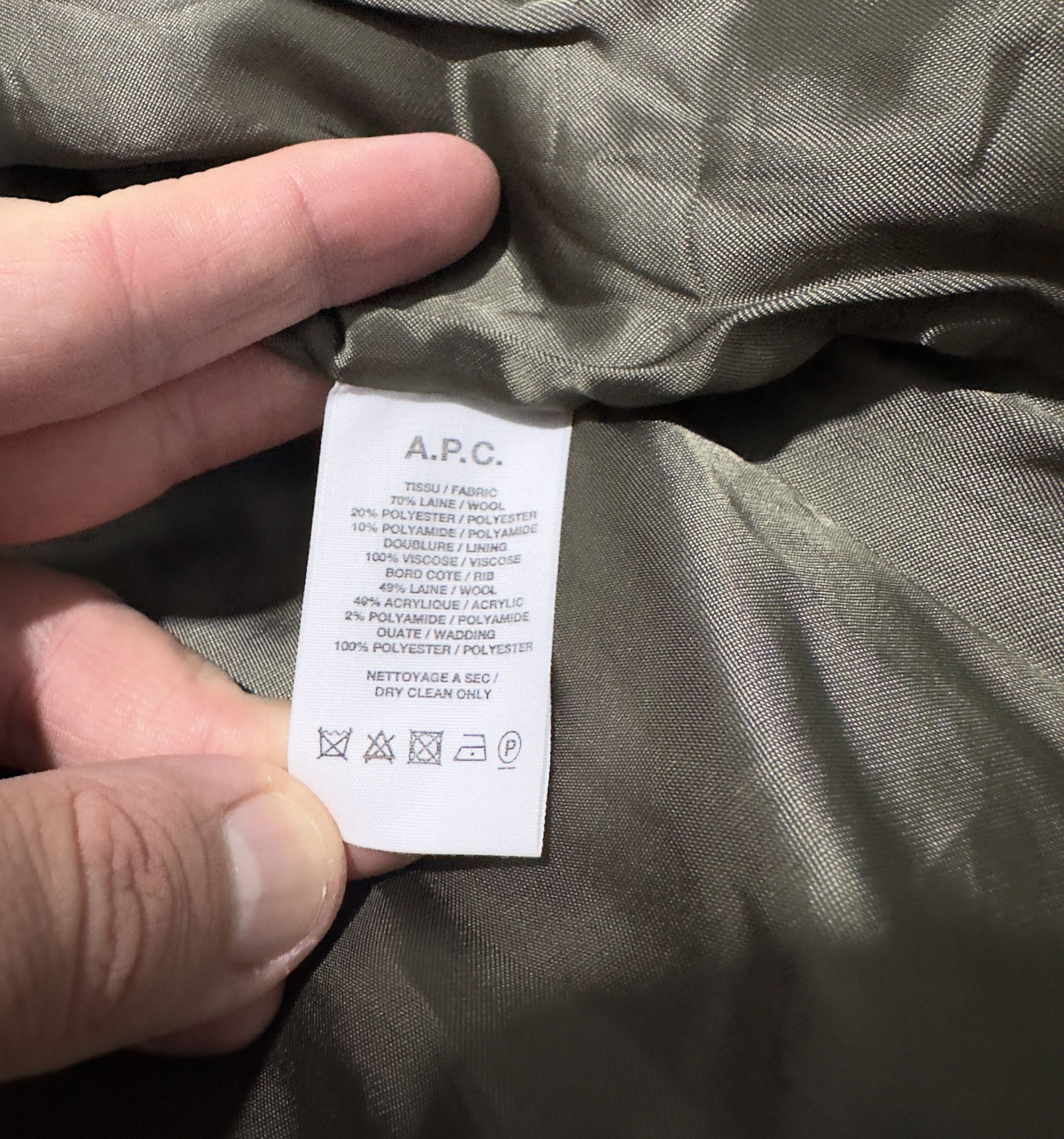 A.P.C. Brown olive wool jacket Size US L / EU 52-54 / 3 - 5 Thumbnail