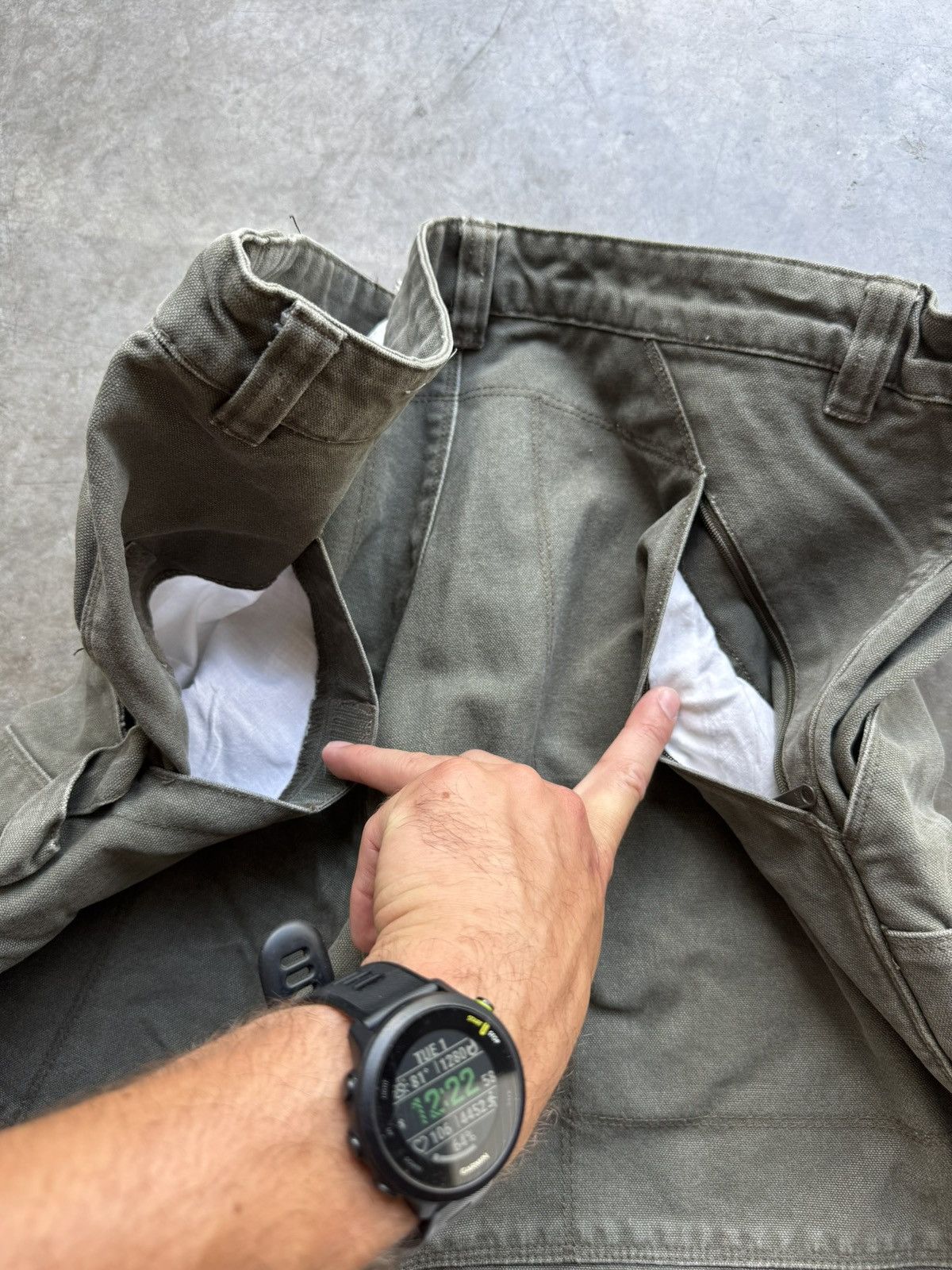 Carhartt Vintage 90’s/00’s Carhartt Double Knee Style Canvas Jorts Size US 36 / EU 52 - 5 Thumbnail