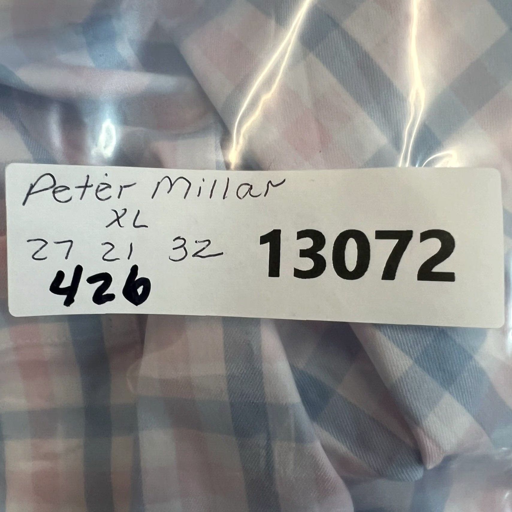 Peter Millar VINTAGE Peter Millar Checked Button-Down Shirt Mens XL Long Sleeve Blue/Pink Casual Business Wedding Size US XL / EU 56 / 4 - 7 Thumbnail