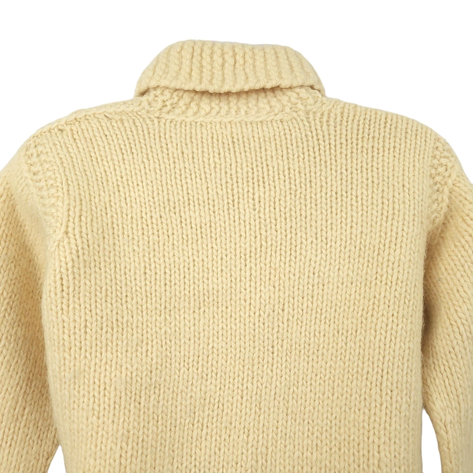 J.Crew J.Crew Full Zip Sweater Womens S Cream Knit Wool Pom Pom Size S / US 4 / IT 40 - 5 Thumbnail