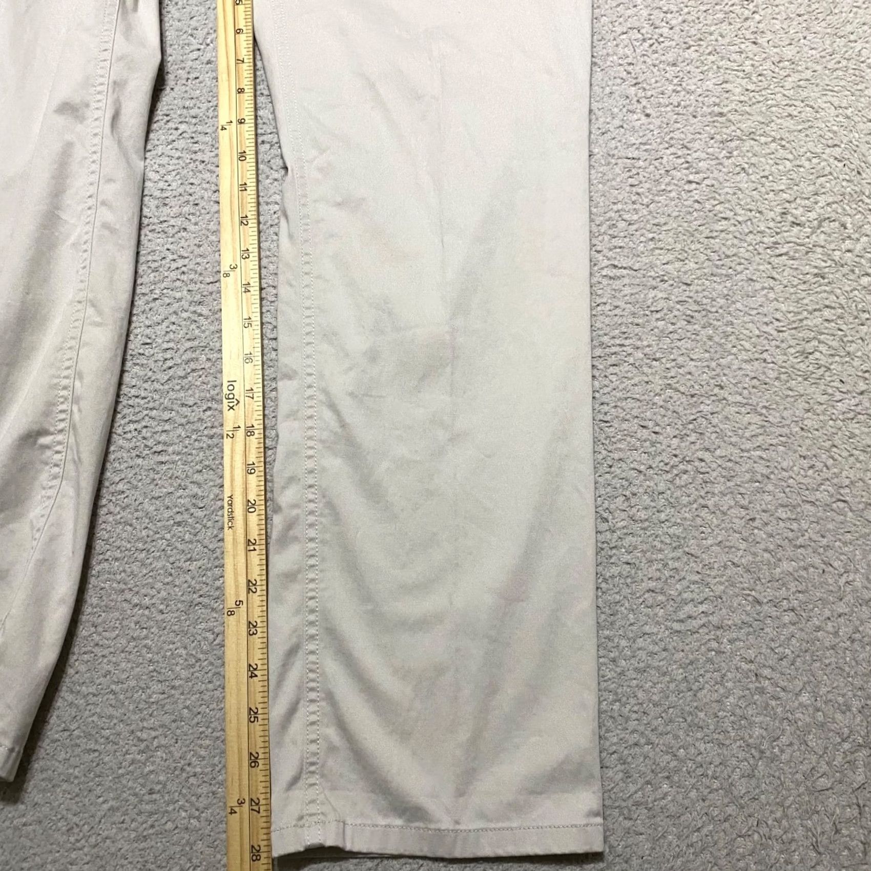 J. Jill J. Jill Womens Pants 12P Light Beige Straight Chino Mid Rise Stretch Petites Casual Travel Business Size 24" / US 00 / IT 34 - 6 Thumbnail