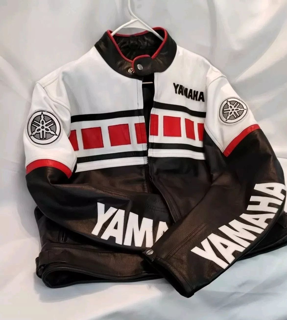 Leather Jacket × Streetwear × Yamaha Yamaha motorcycle Racing ...
