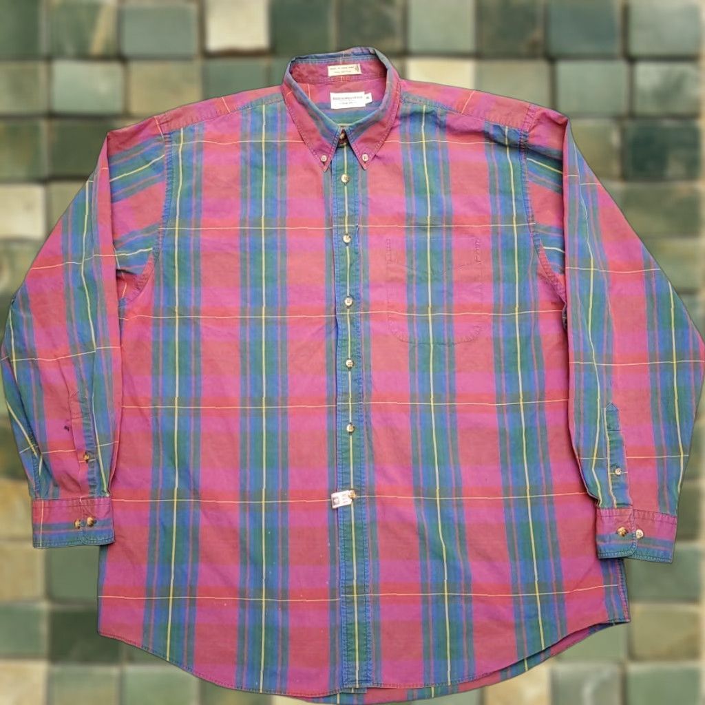 Abercrombie & Fitch VINTAGE Abercrombie & Fitch Shirt Mens XL Pink Plaid Button-Up 100% Cotton Casual Size US XL / EU 56 / 4 - 1 Thumbnail