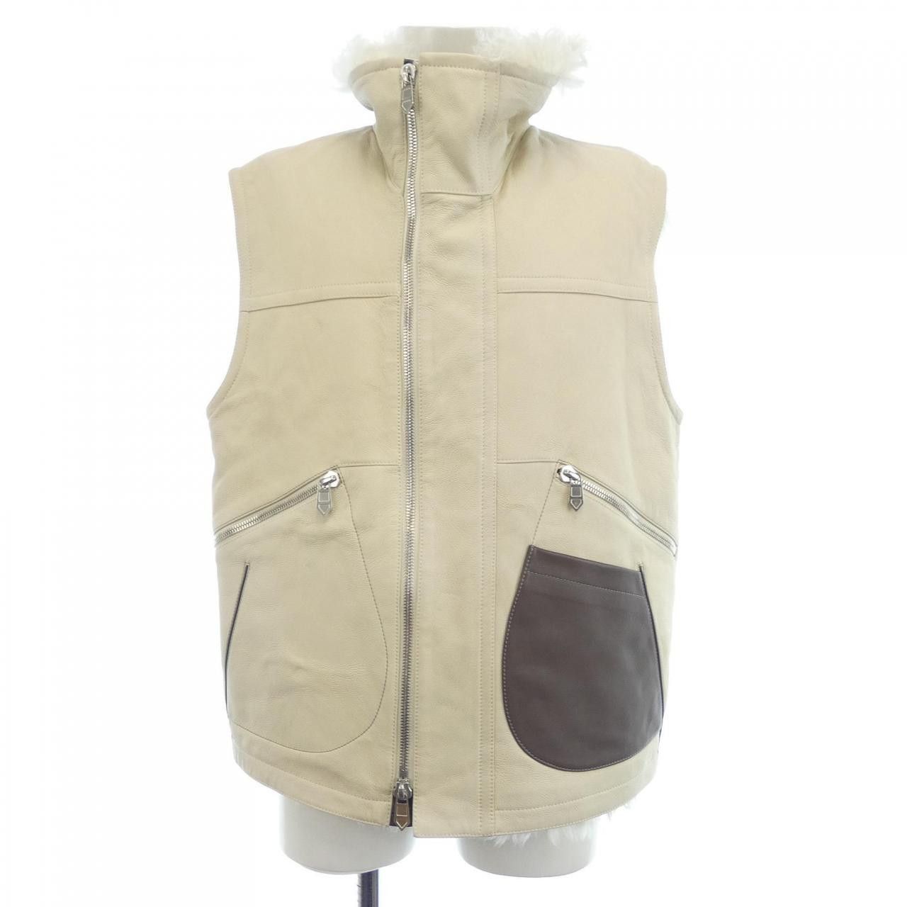 Hermes Hermes Hermes Shearling Vest Fur Tops DUTY FREE for USA Size ONE SIZE - 1 Thumbnail