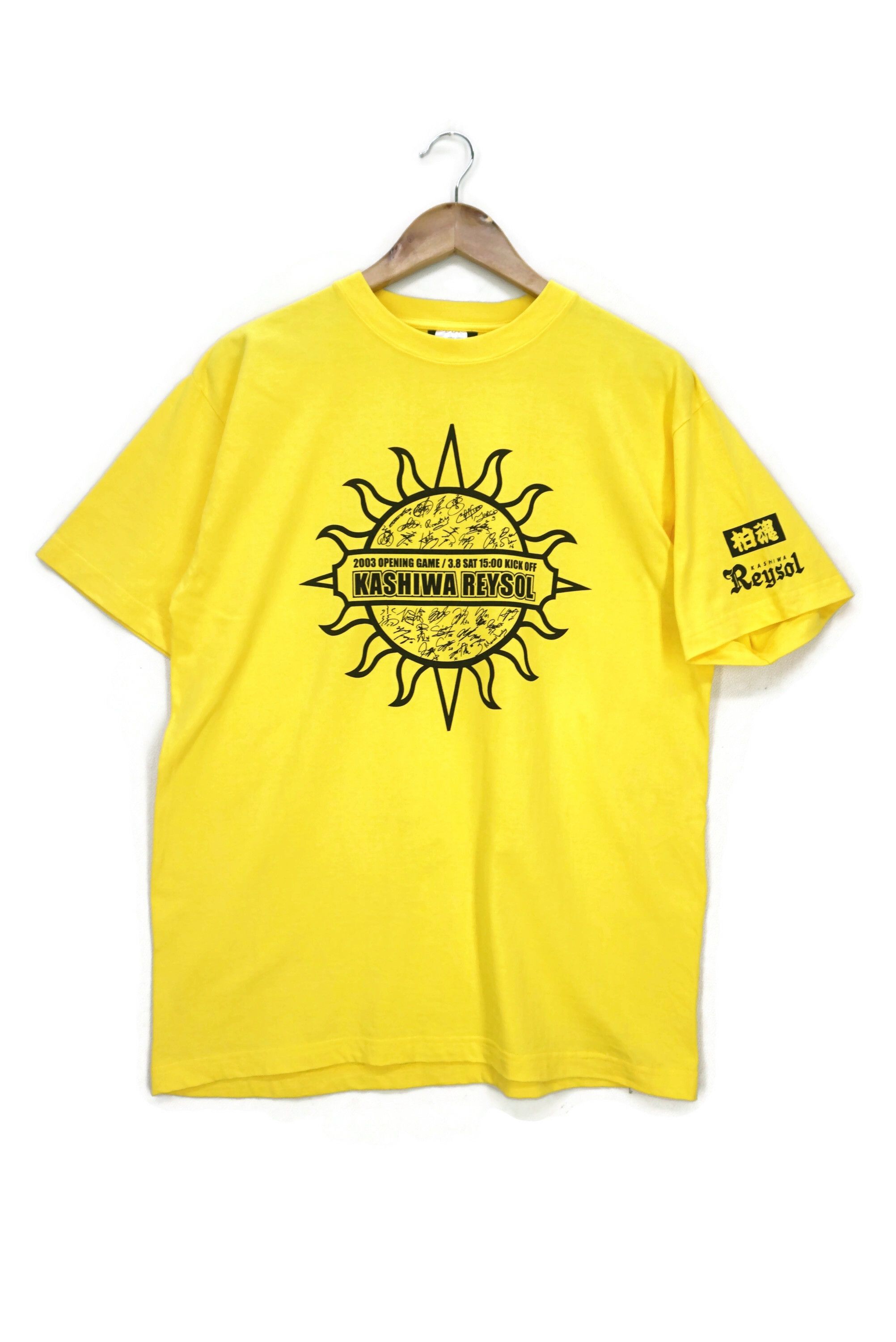 Japanese Brand Kashiwa Reysol Japan National Team JFA JLeague Tee 2003 Size US L / EU 52-54 / 3 - 1 Thumbnail
