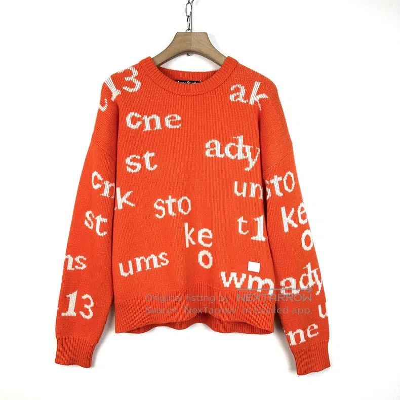 Acne Studios Acne Studios Orange Bullet Screen Printed Smile White Labe Size S / US 4 / IT 40 - 1 Thumbnail