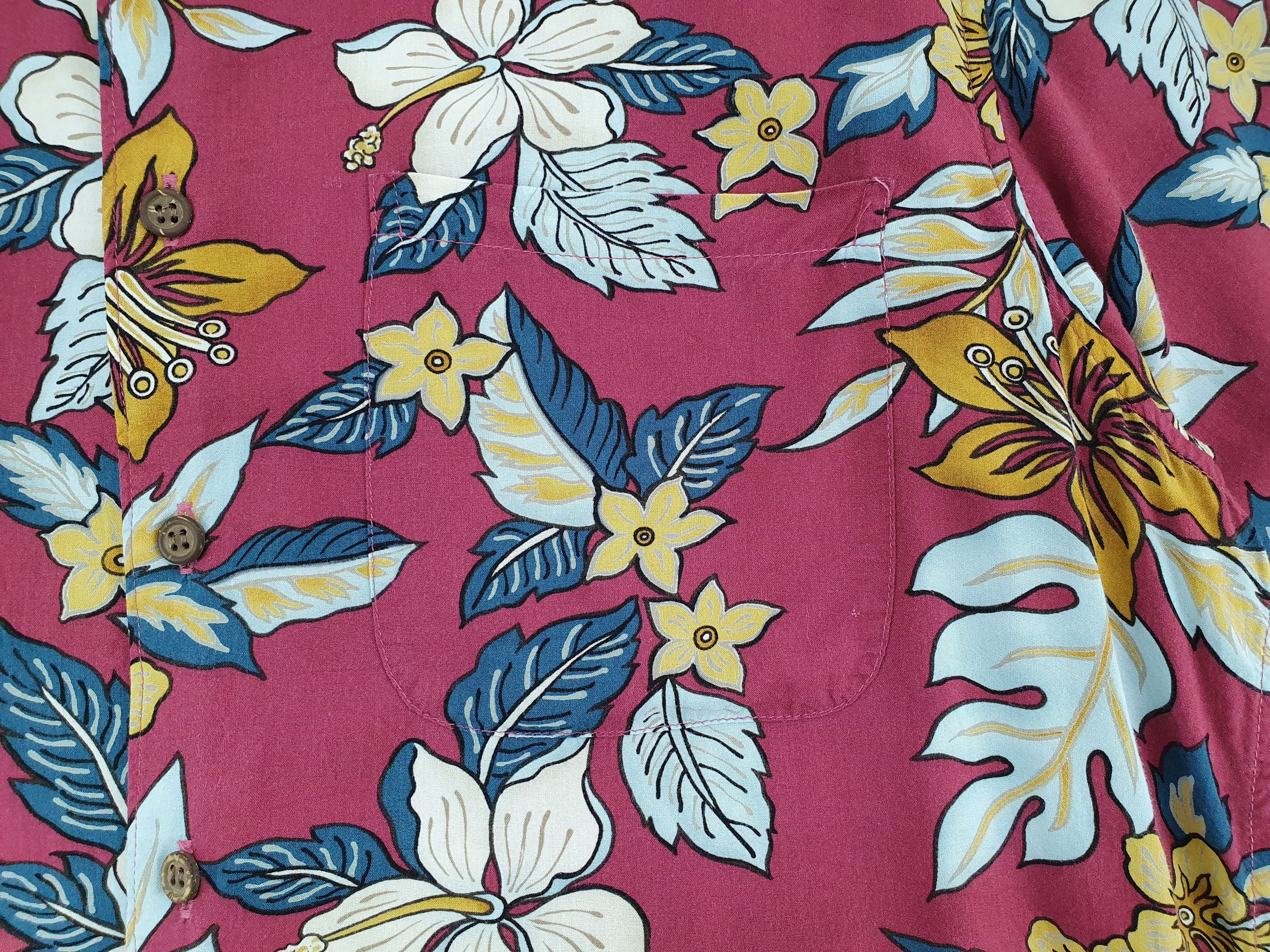 Reyn Spooner Vintage Hawaiian Floral Spun Rayon Aloha Shirt Size L Size US L / EU 52-54 / 3 - 4 Thumbnail