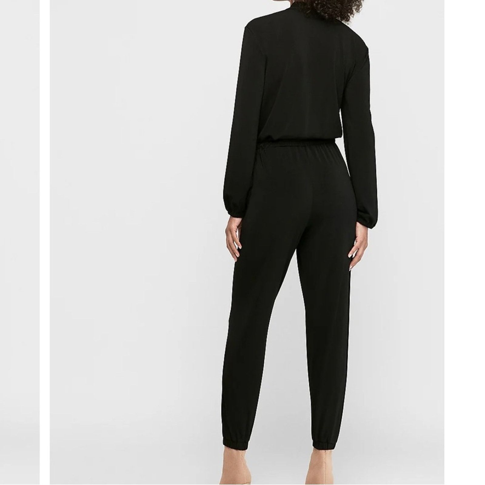 Express Express Zip Front Utility Jumpsuit Black Size M Size 32" / US 10 / IT 46 - 2 Thumbnail