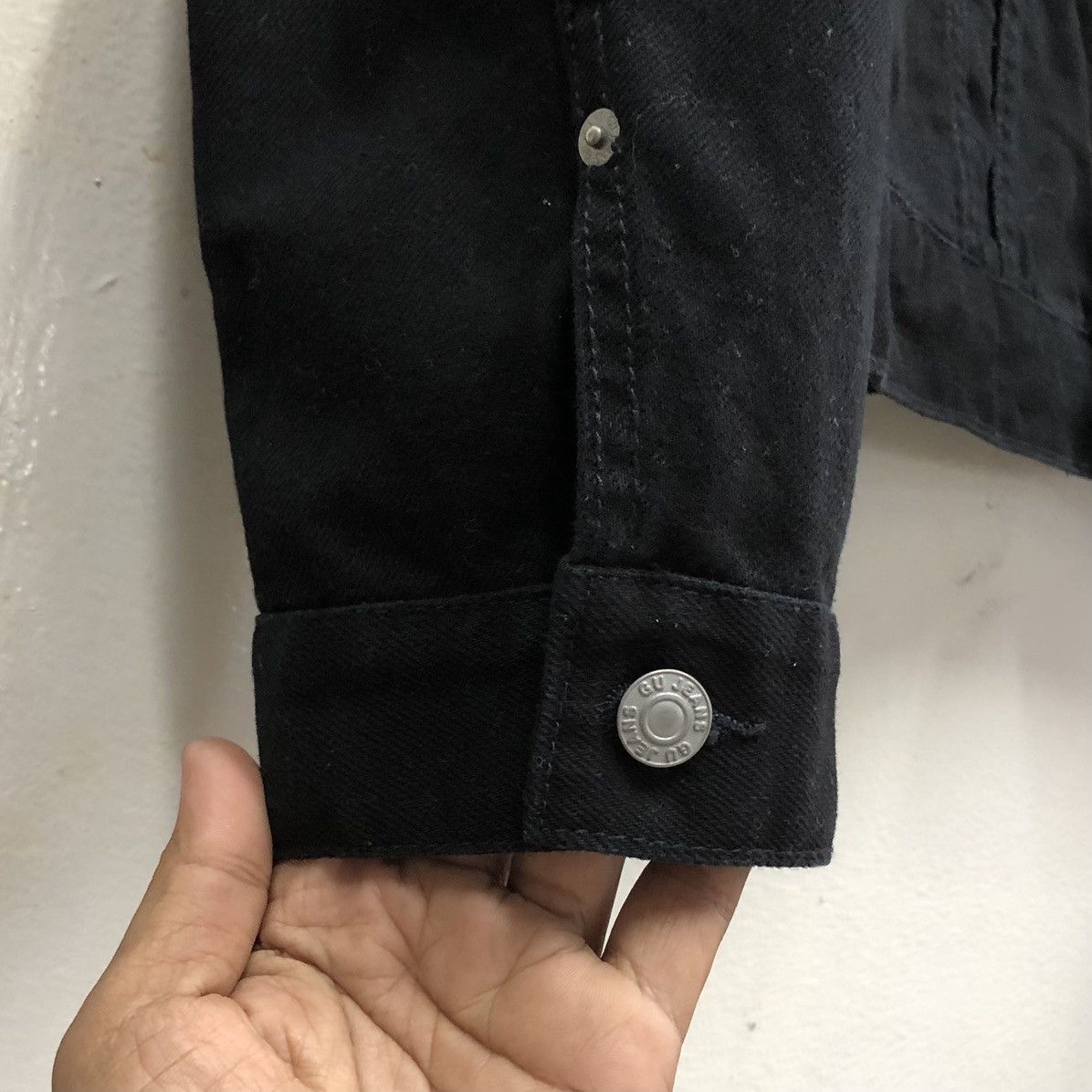 Japanese Brand Japanese Brand Gu Trucker Denim Jacket Black ( L ) Size US L / EU 52-54 / 3 - 14 Thumbnail