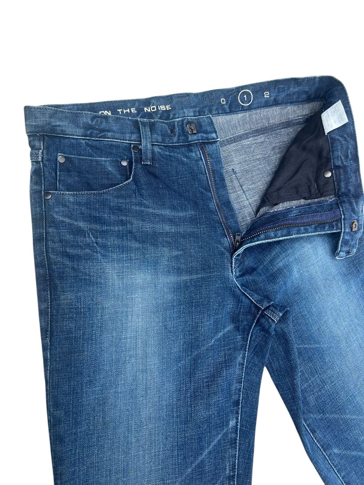 Japanese Brand Bring On The Noise Japan Dirty Muddy Denim Bootcut Jeans Size US 29 - 6 Thumbnail