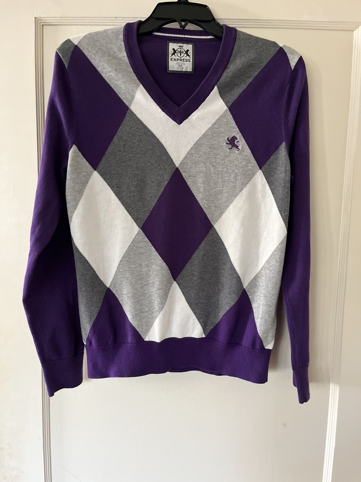 Express Really cool vintage checkered 90’s inspired express sweater Size US S / EU 44-46 / 1 - 1 Thumbnail
