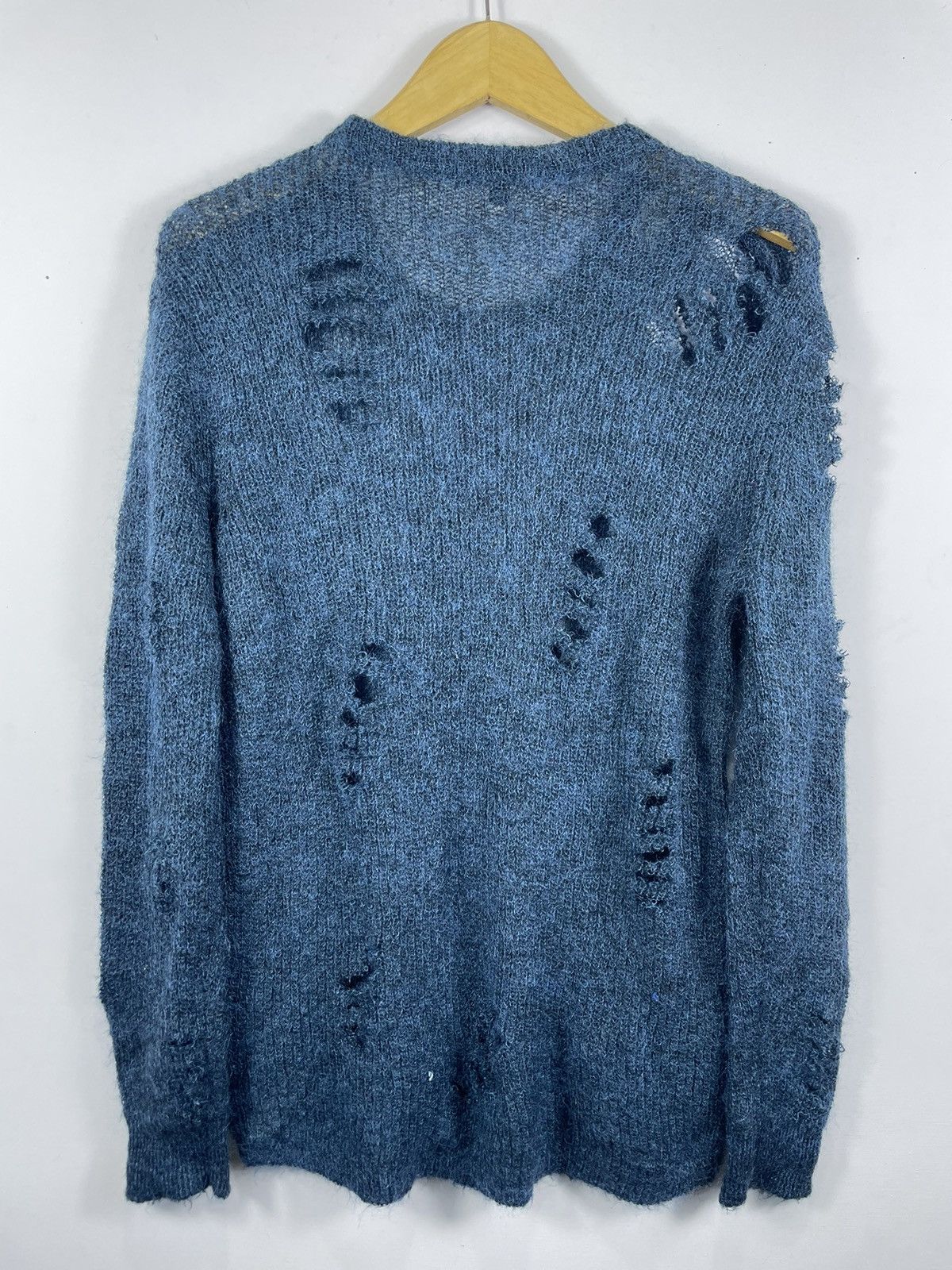 Beauty Beast × Hysteric Glamour × Japanese Brand Uniqlo Distressed Trashed knit Sweater ifsixstyle Size US L / EU 52-54 / 3 - 4 Thumbnail