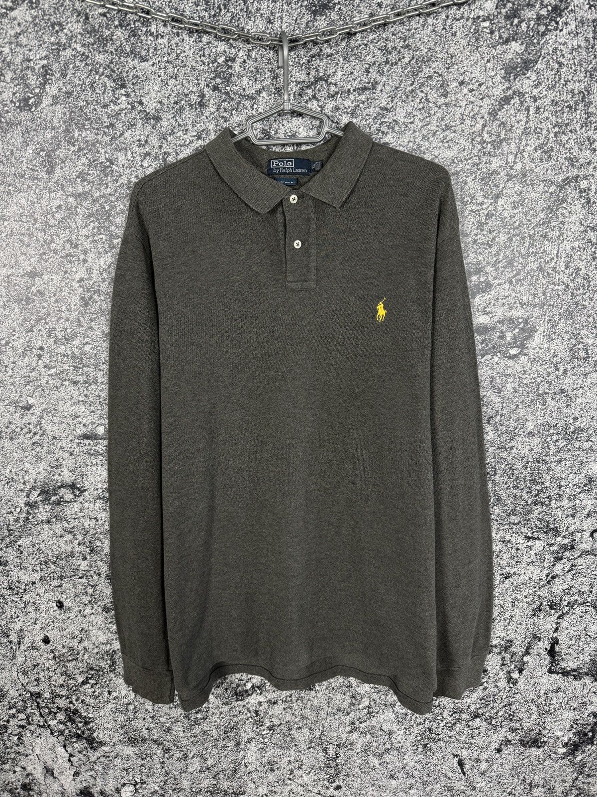 Polo Ralph Lauren Polo Ralph Lauren Long Sleeve Polo Shirt Vintage Pony Logo Size US XL / EU 56 / 4 - 1 Thumbnail