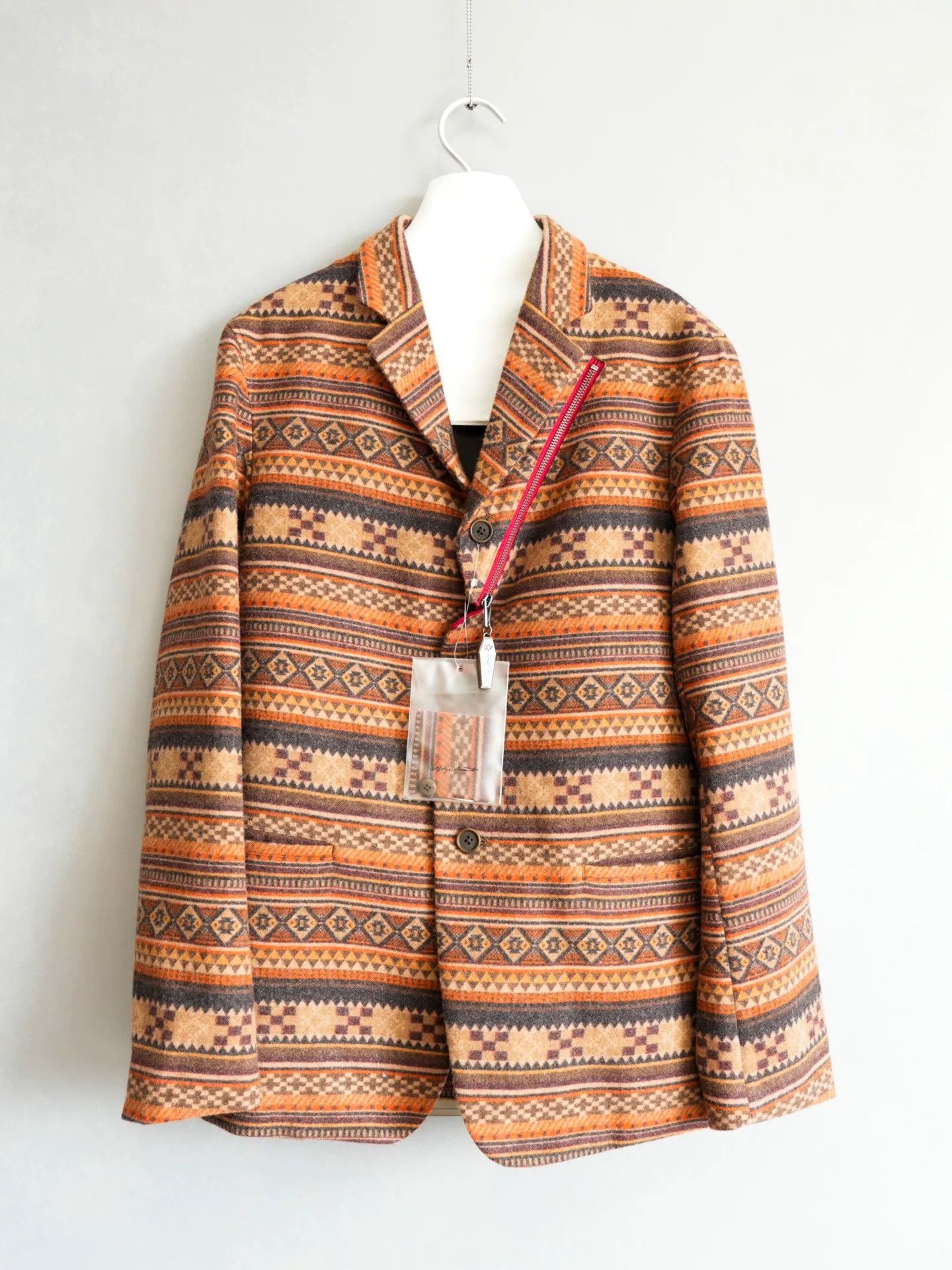Yohji Yamamoto Yohji Yamamoto Patterned Zip Jacket Size US M / EU 48-50 / 2 - 1 Thumbnail