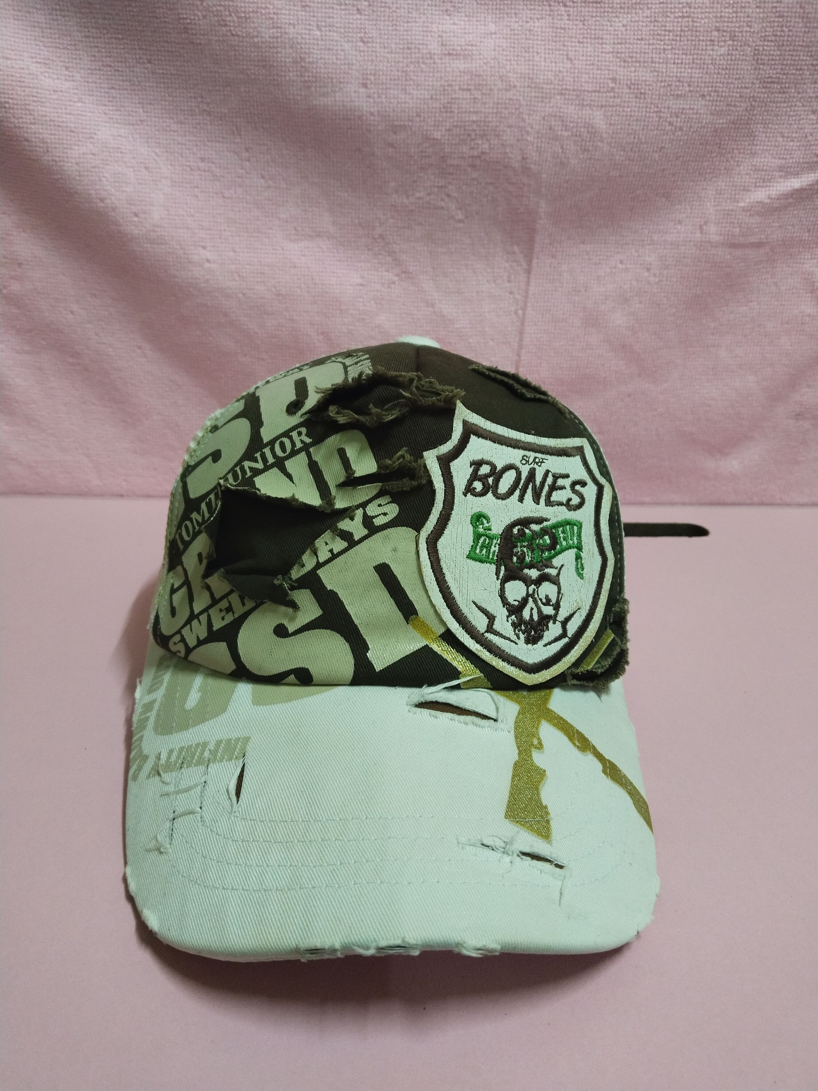 Japanese Brand VINTAGE TOM DISTRESSED SURF BONES TRUCKER HAT Size ONE SIZE - 1 Thumbnail