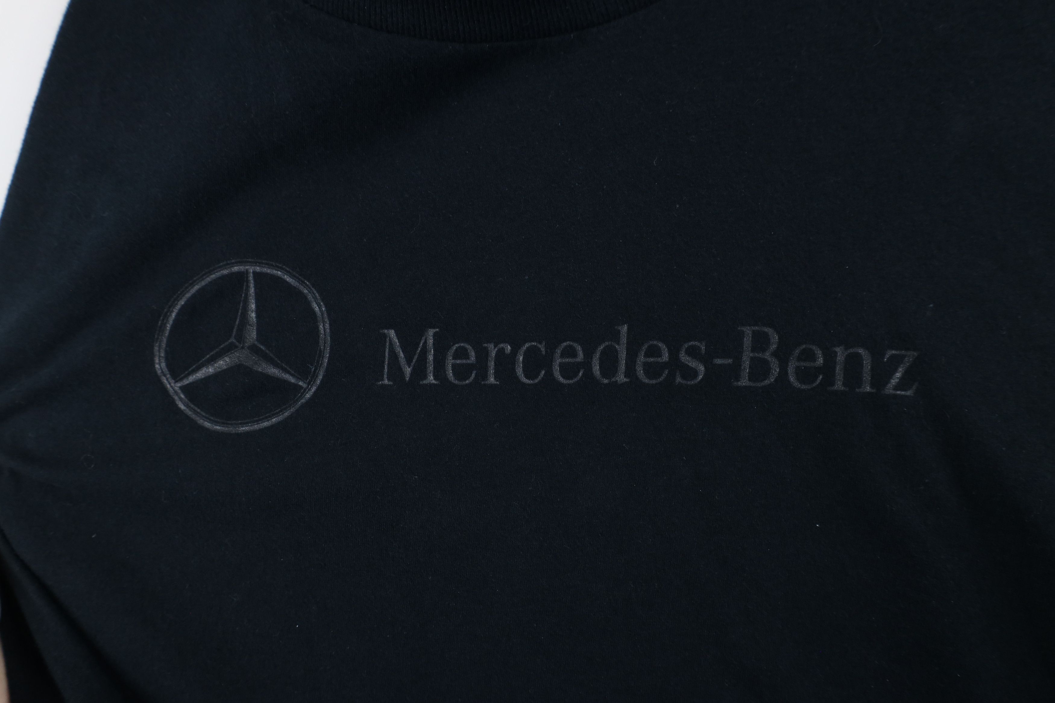 Vintage Vintage 90s Mercedes Benz Spell Long Sleeve T-Shirt Black Size US XXL / EU 58 / 5 - 4 Thumbnail