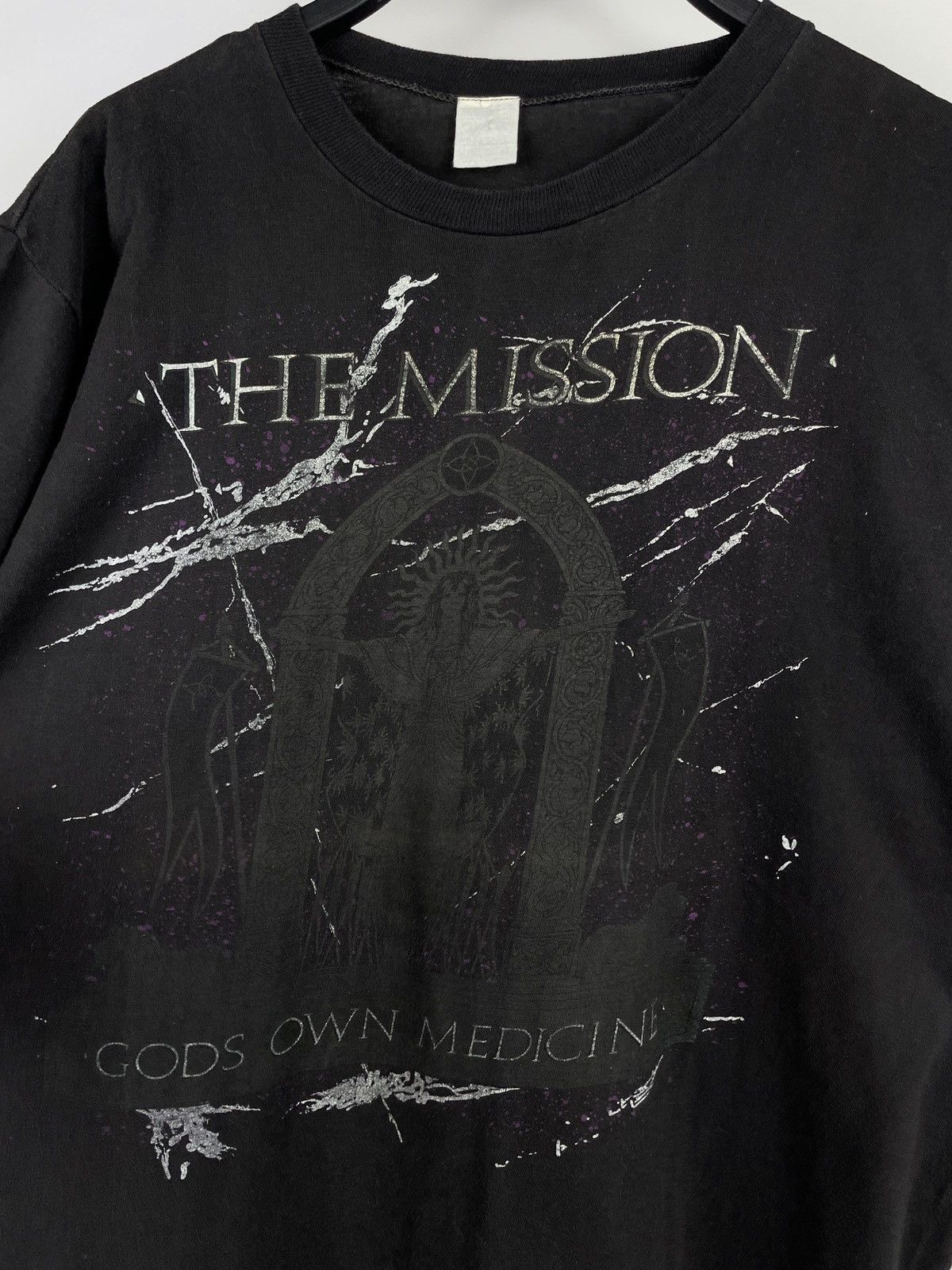 Band Tees × Vintage Vntg 1987 The Mission God’s Own Medicine Single Stitch Tee Size US S / EU 44-46 / 1 - 7 Thumbnail