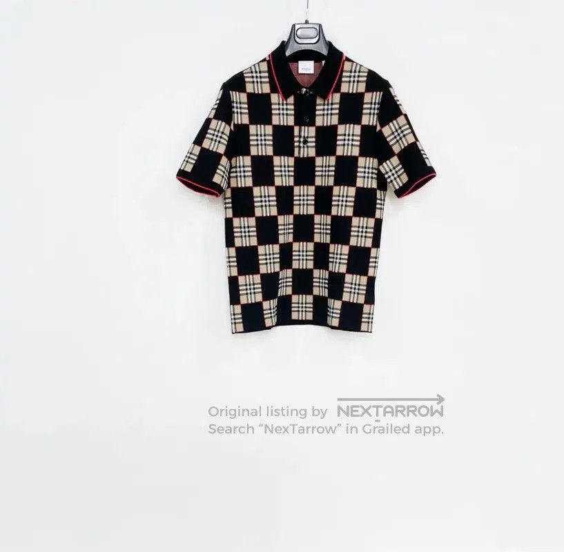 Burberry Burberry Colorblock Wool Men's Polo Shirt. Size US S / EU 44-46 / 1 - 1 Thumbnail
