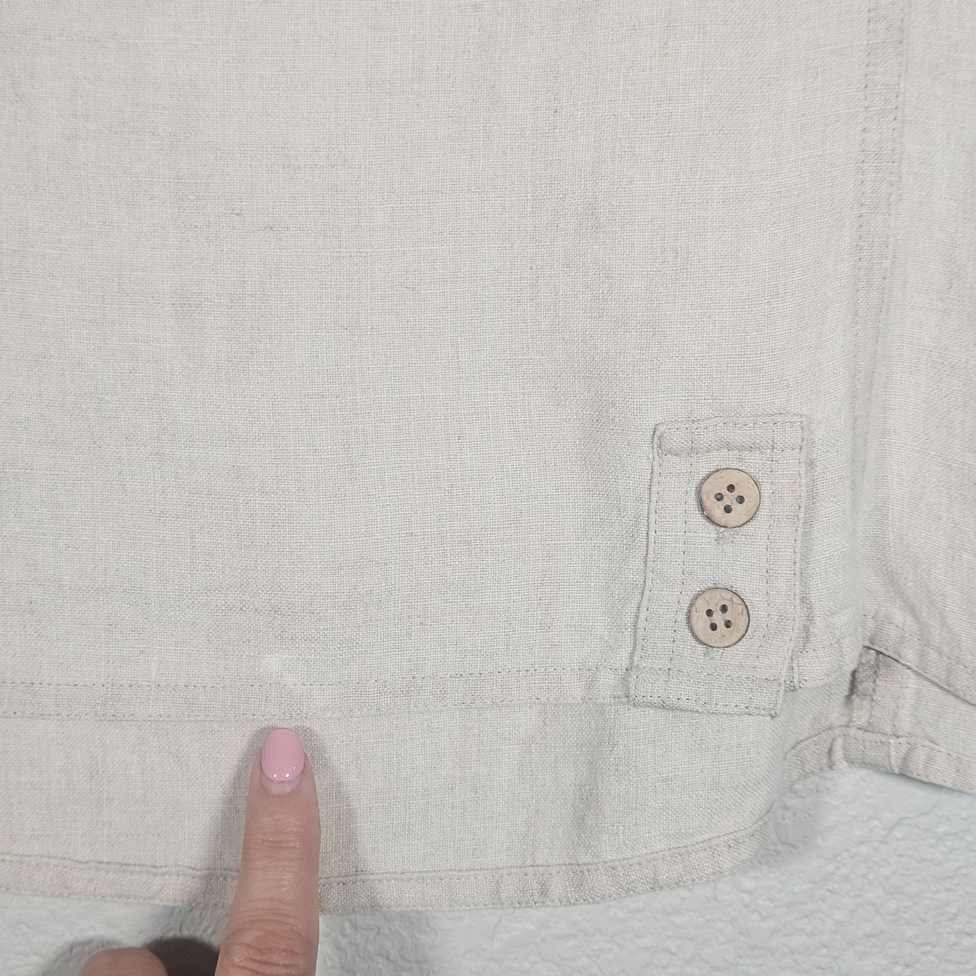 J. Jill J Jill Natural Linen Women’s Tank Top Med Minimalist Capsule Size M / US 6-8 / IT 42-44 - 5 Thumbnail