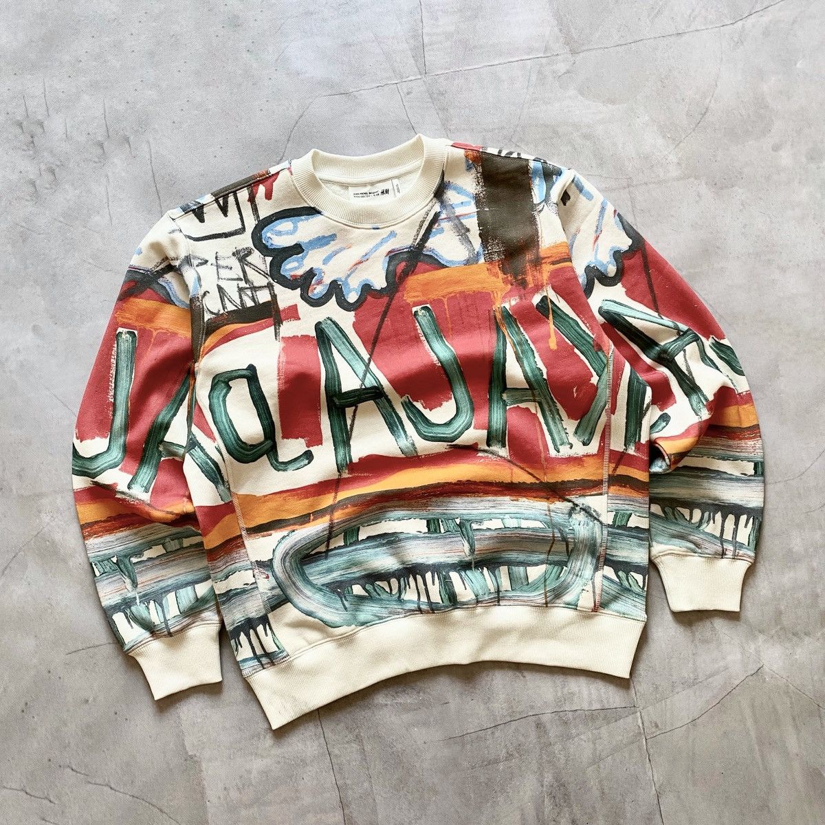 H&M × Jean-Michel Basquiat × Who Decides War Who Decided War x H&M x Jean Michel Basquiat Sweatshirt Y2K Size US S / EU 44-46 / 1 - 1 Thumbnail