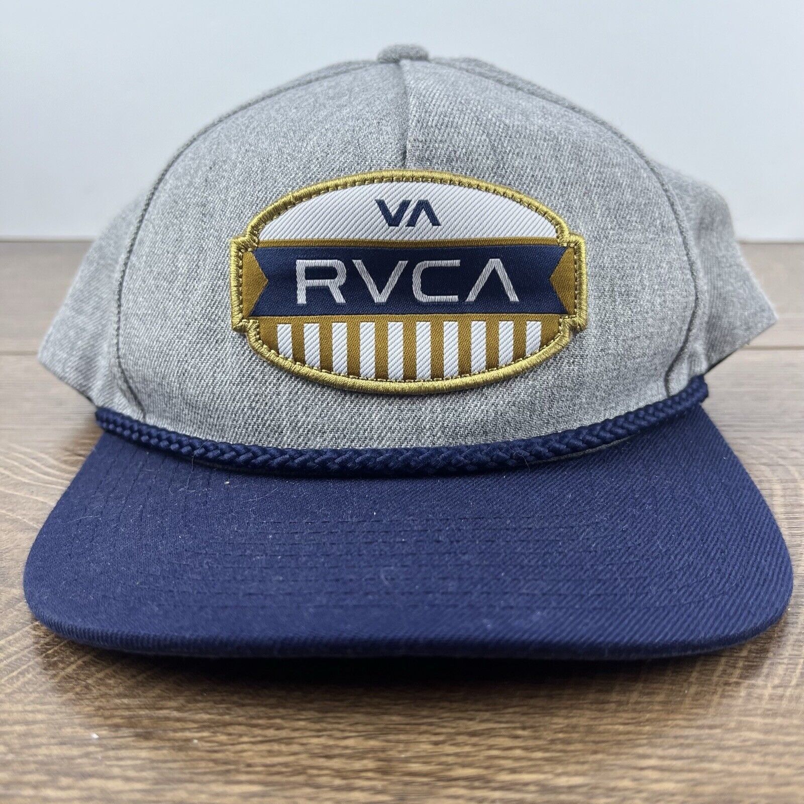 RVCA RVCA Snapback Hat RVCA Hat Gray Cap Adjustable Hat Gray Adul Size ONE SIZE - 2 Thumbnail